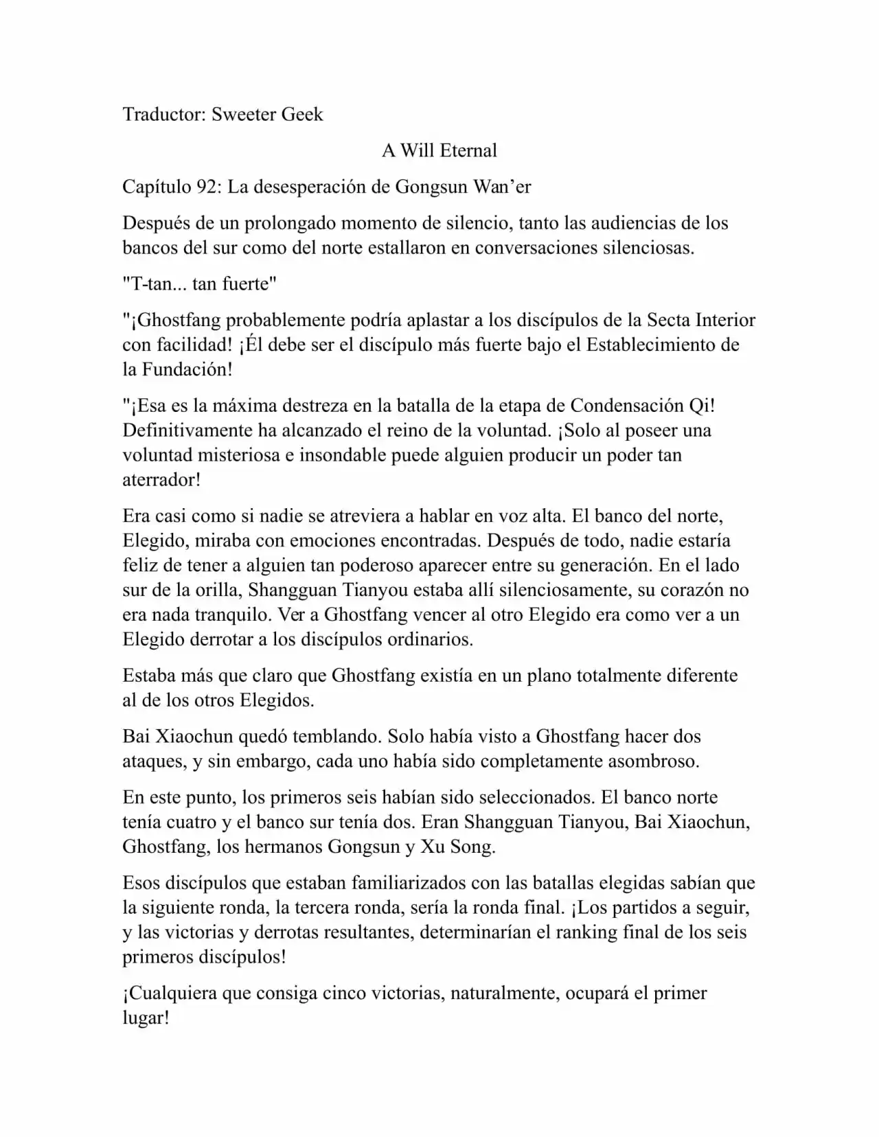 A Will Eternal (Novela) - Capítulo 92 - Página 1 - LectorTMOo