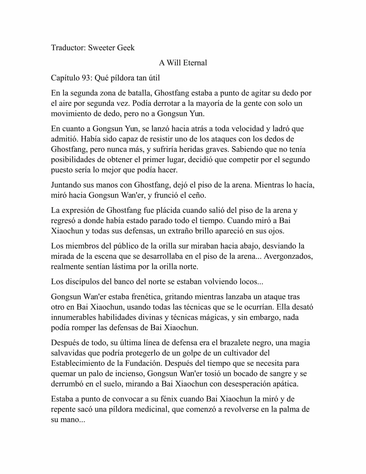 A Will Eternal (Novela) - Capítulo 93 - Página 1 - LectorTMOo