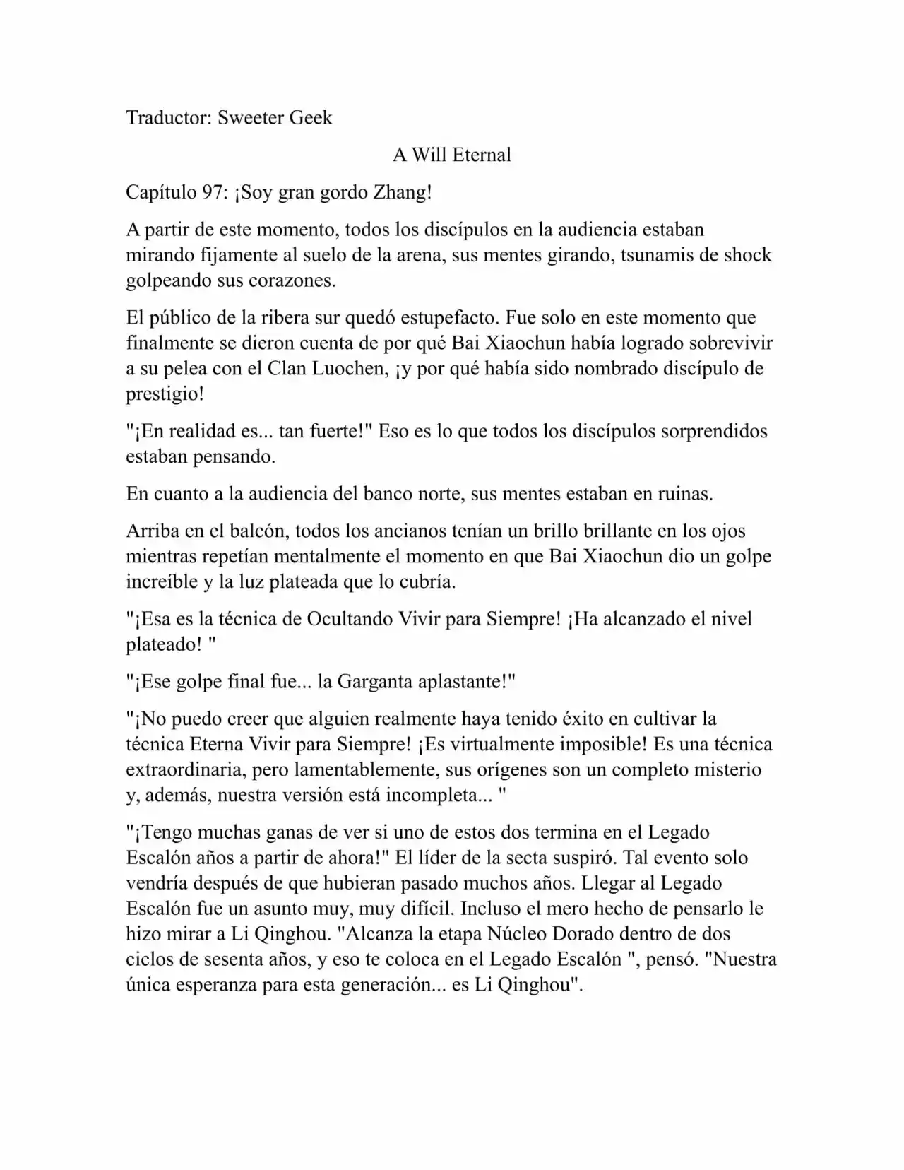 A Will Eternal (Novela) - Capítulo 97 - Página 1 - LectorTMOo