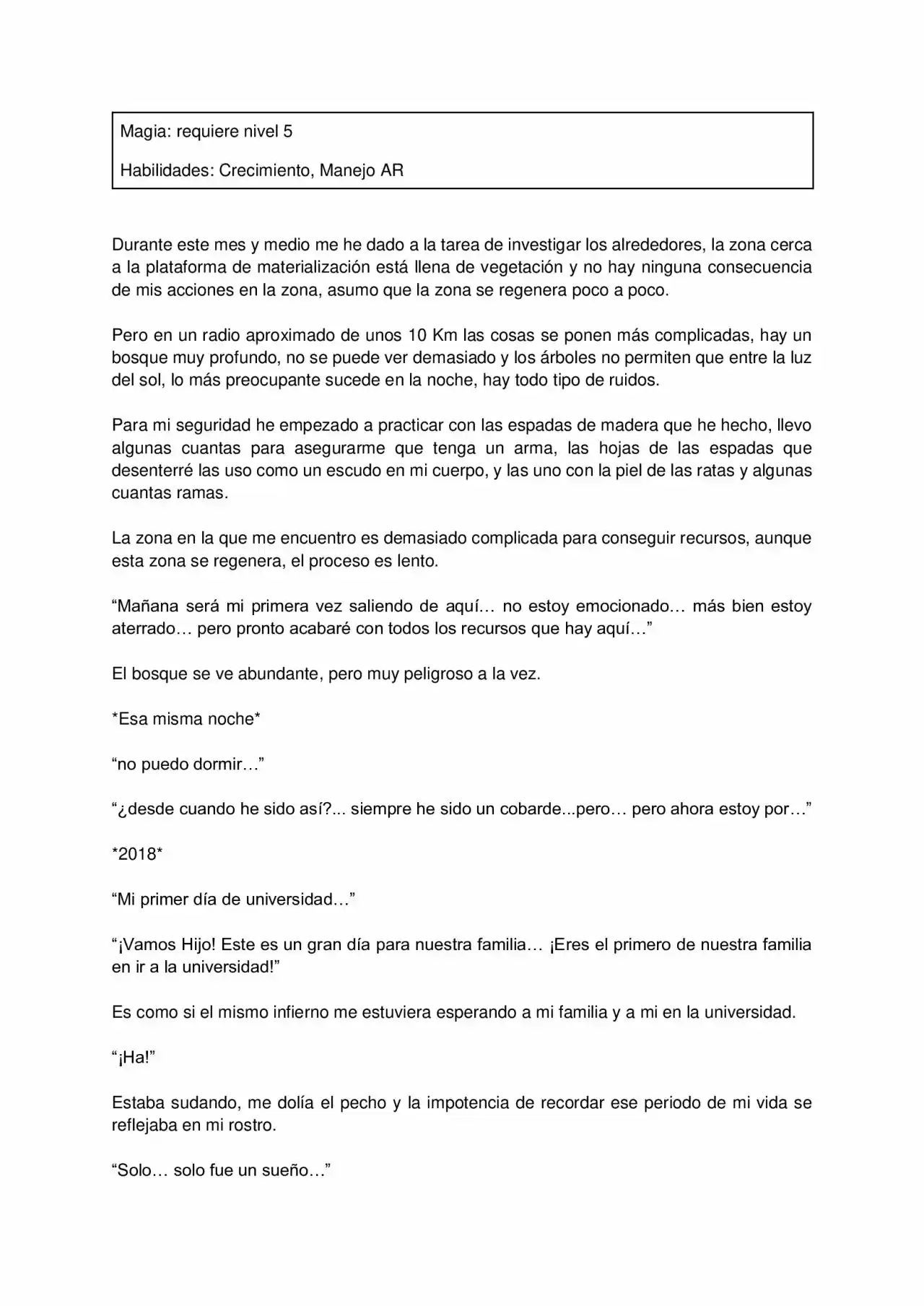 Abandonado En Otro Mundo (Novela) - Capítulo 5 - Página 4 - LectorTMOo