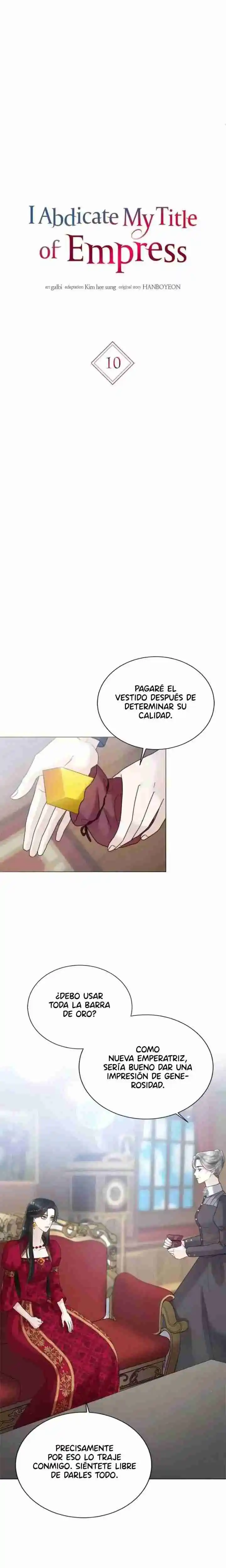 Abandonaré El Cargo De Emperatriz - Capítulo 10 - Página 2 - LectorTMOo