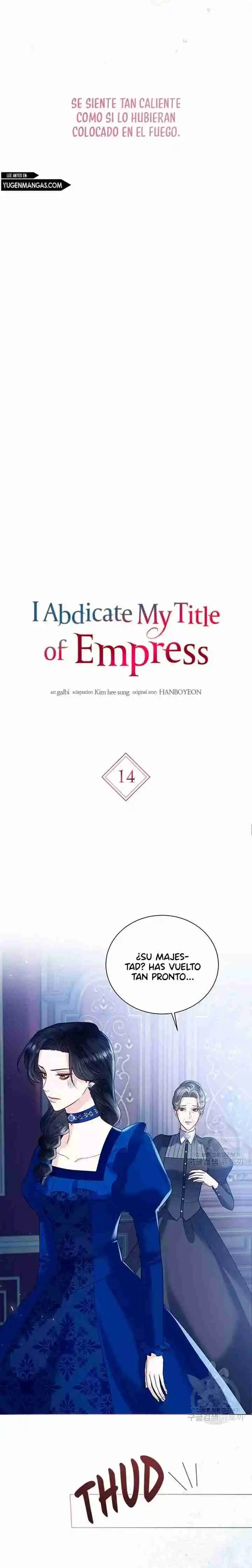 Abandonaré El Cargo De Emperatriz - Capítulo 14 - Página 5 - LectorTMOo