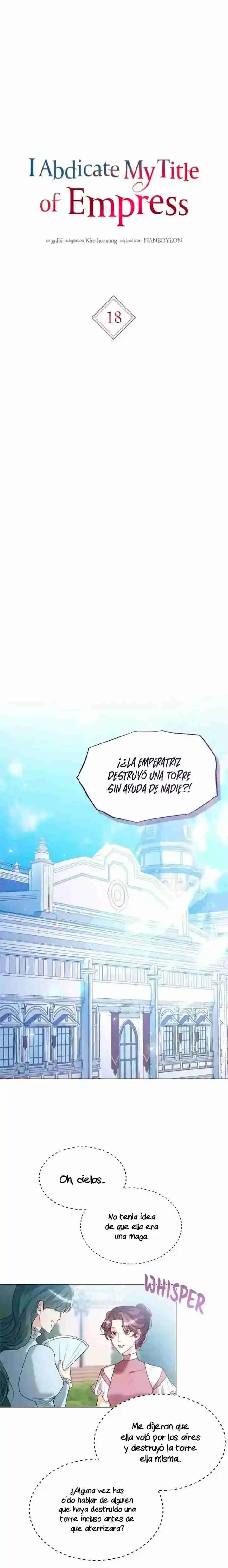 Abandonaré El Cargo De Emperatriz - Capítulo 18 - Página 5 - LectorTMOo