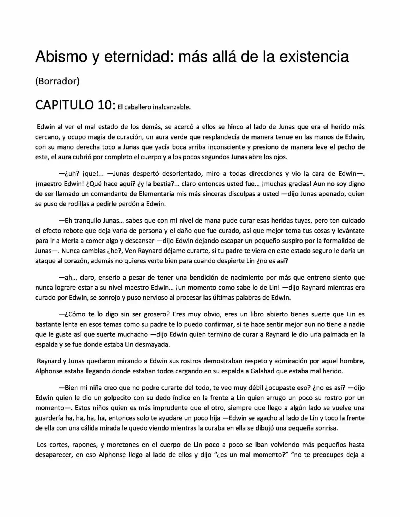 Abismo Y Eternidad (Novela) - Capítulo 10 - Página 1 - LectorTMOo