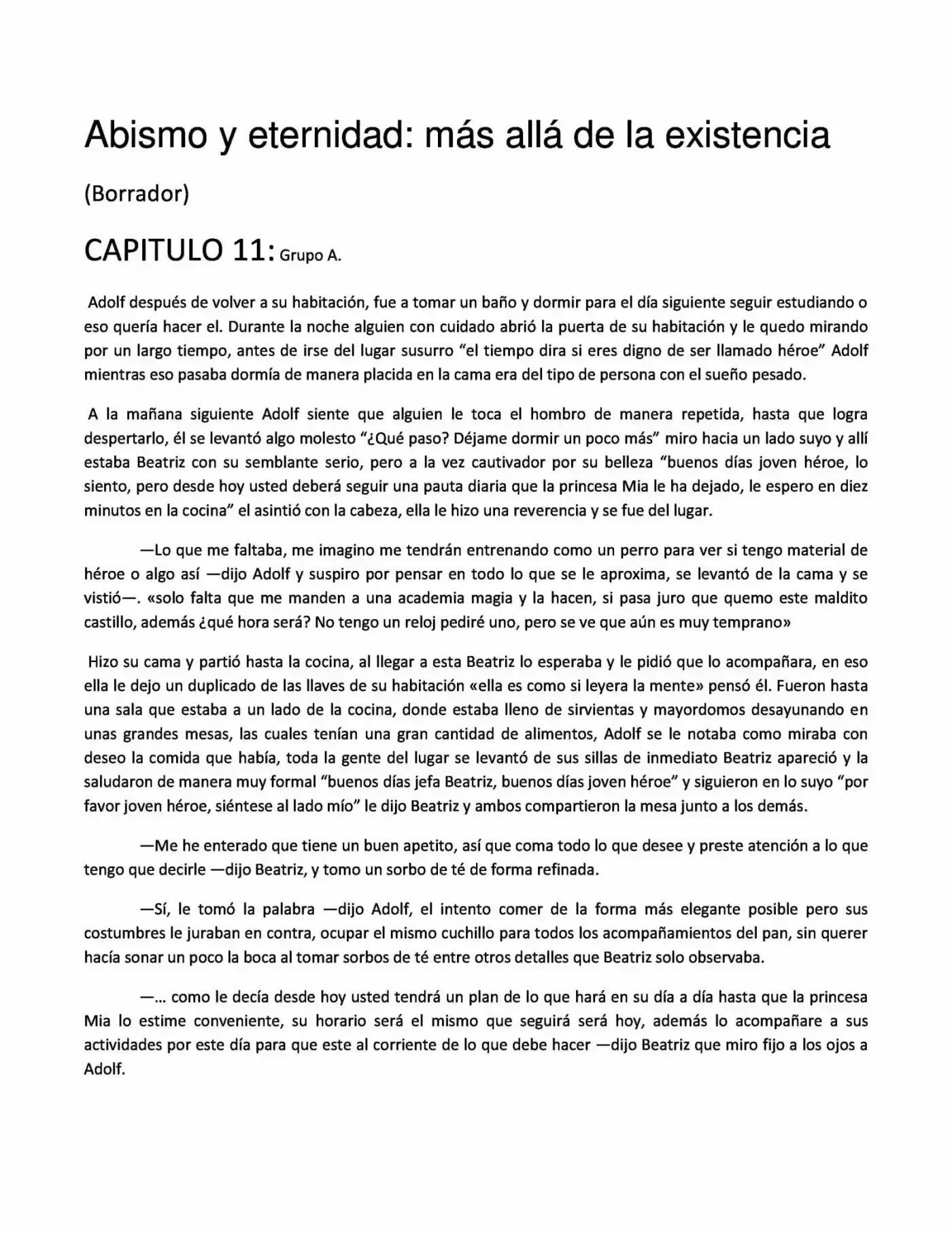 Abismo Y Eternidad (Novela) - Capítulo 11 - Página 1 - LectorTMOo