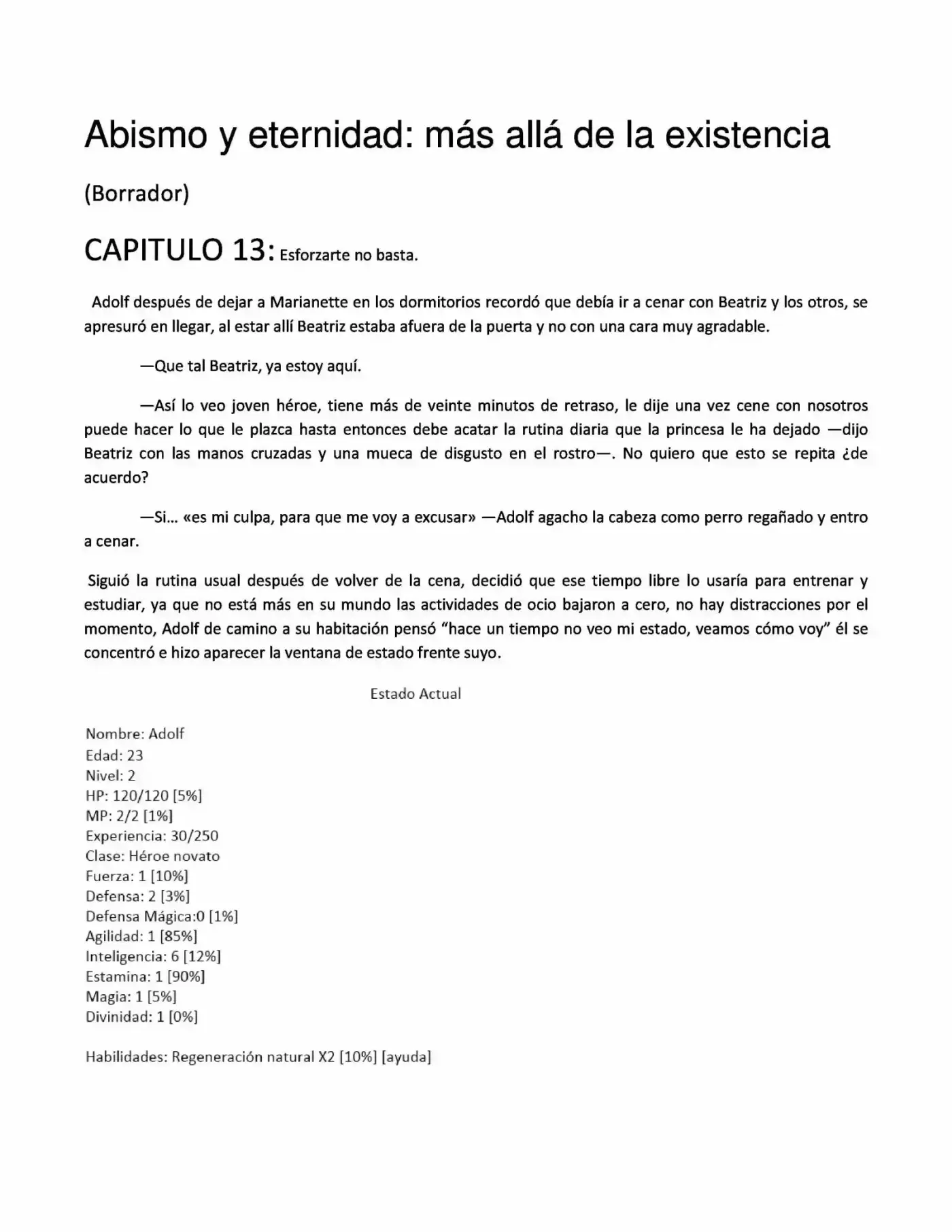 Abismo Y Eternidad (Novela) - Capítulo 13 - Página 1 - LectorTMOo