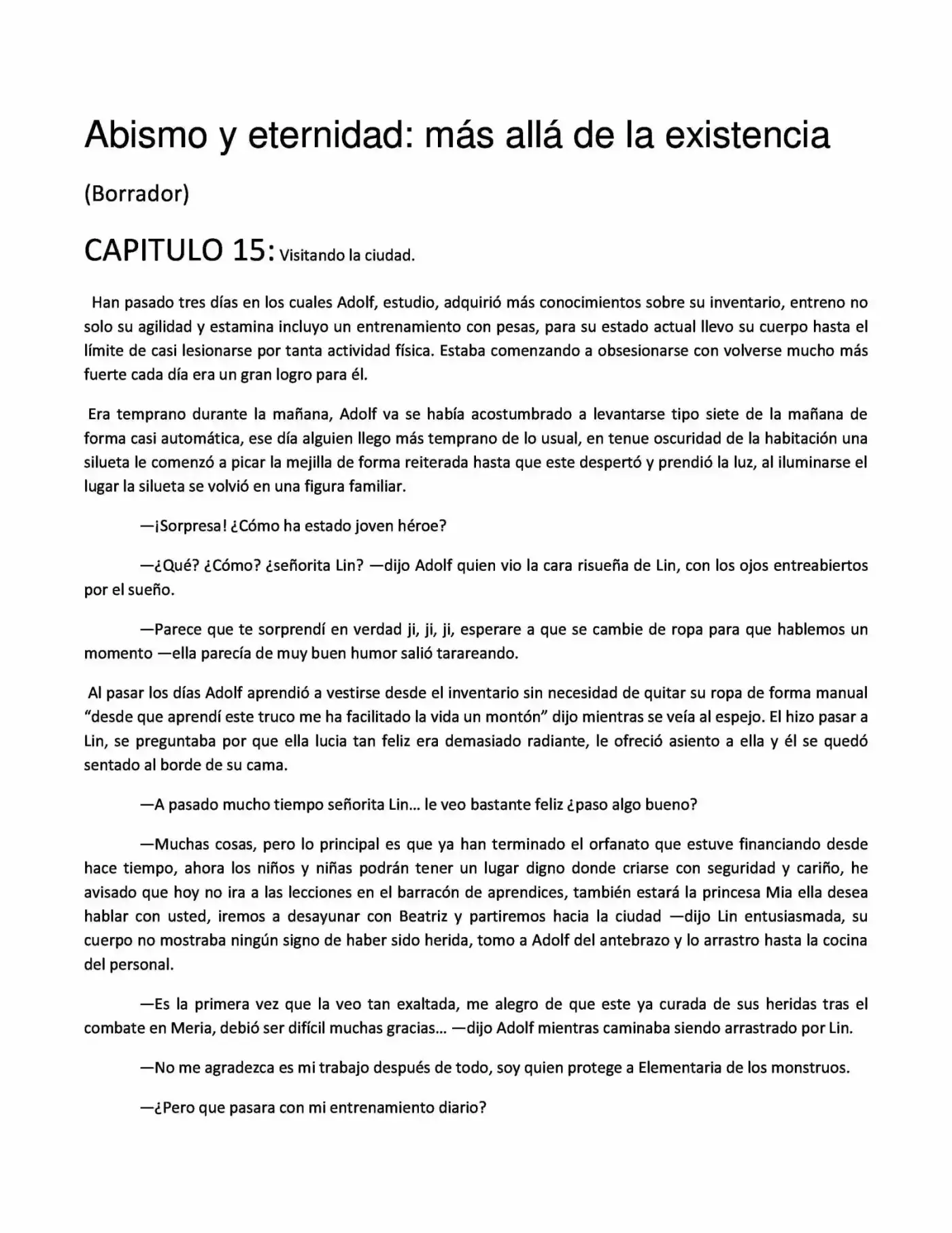 Abismo Y Eternidad (Novela) - Capítulo 15 - Página 1 - LectorTMOo