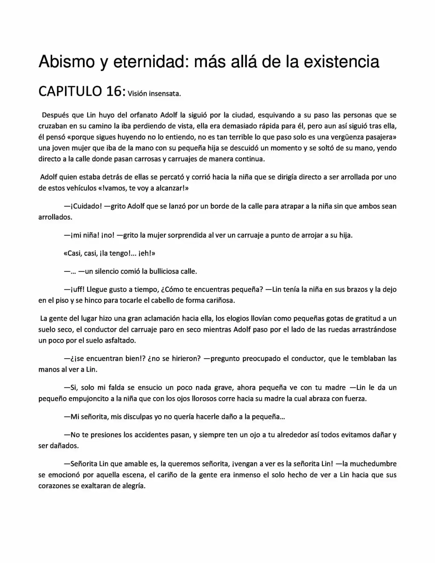 Abismo Y Eternidad (Novela) - Capítulo 16 - Página 1 - LectorTMOo