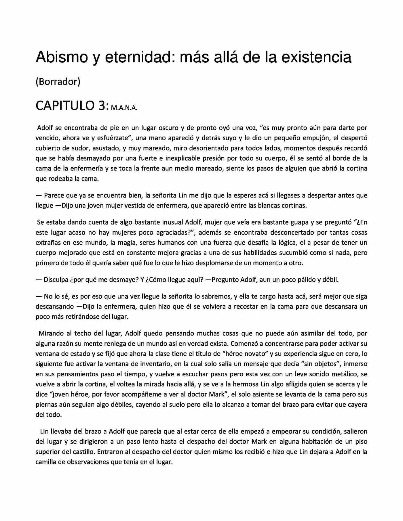 Abismo Y Eternidad (Novela) - Capítulo 3 - Página 1 - LectorTMOo