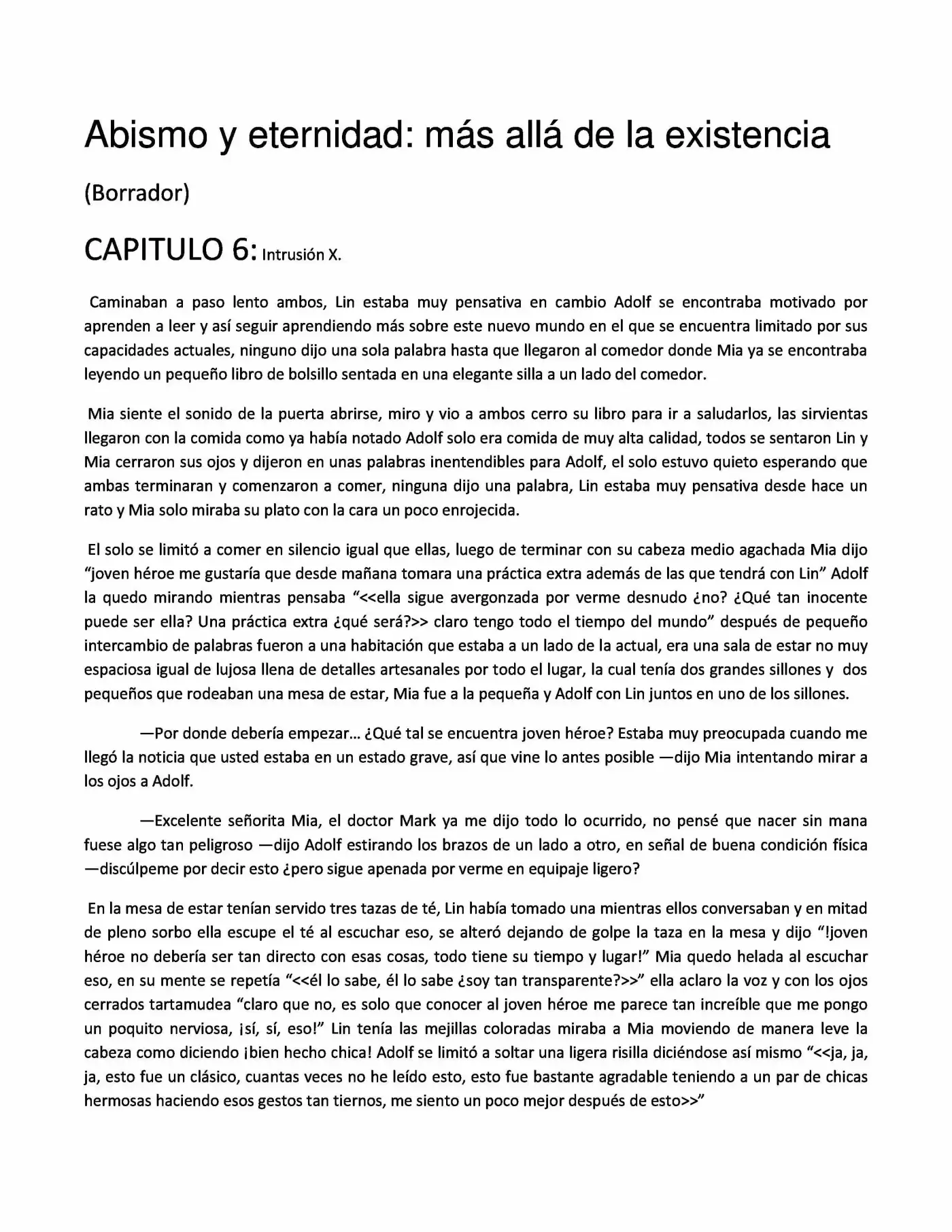 Abismo Y Eternidad (Novela) - Capítulo 6 - Página 1 - LectorTMOo
