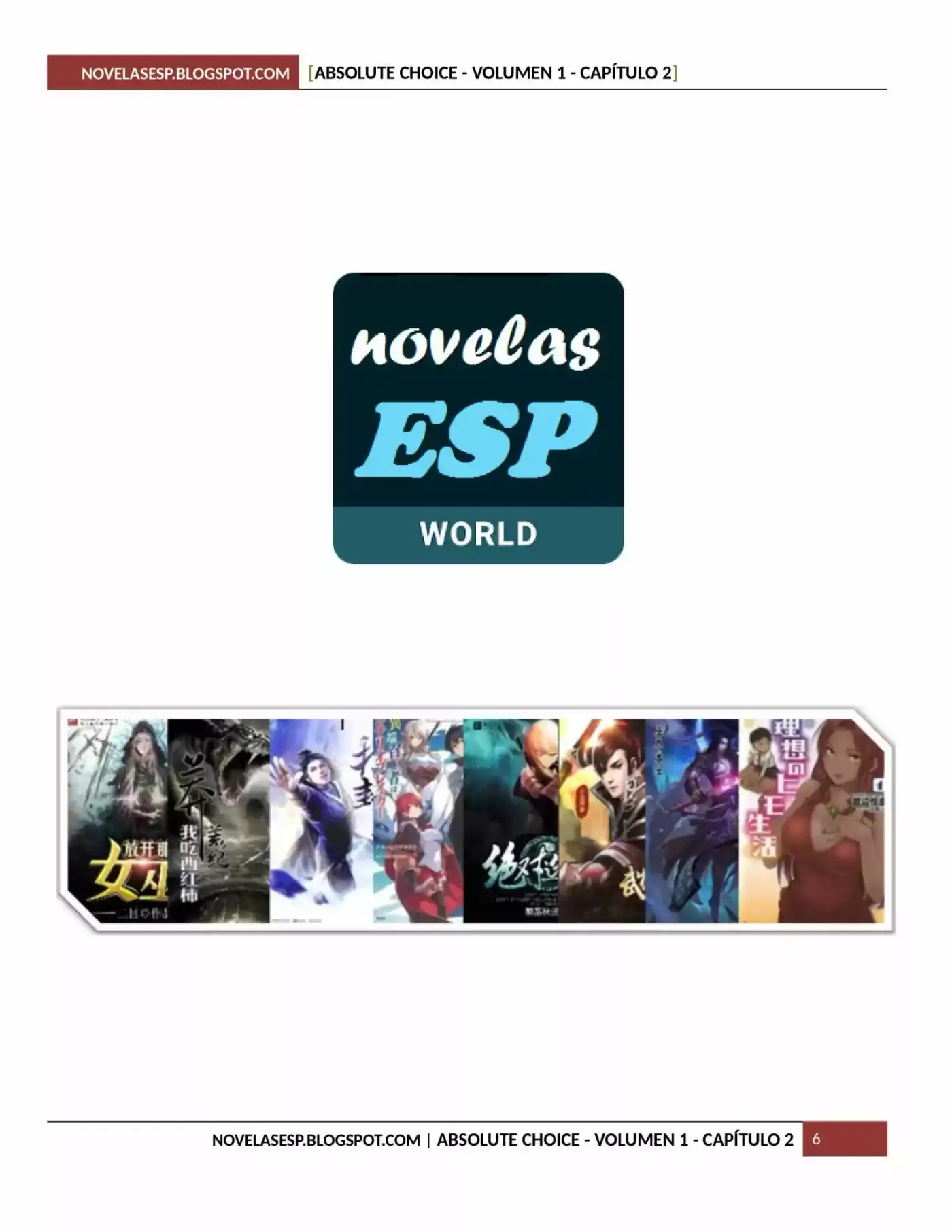 Absolute Choice (Novela) - Capítulo 2 - Página 6 - LectorTMOo
