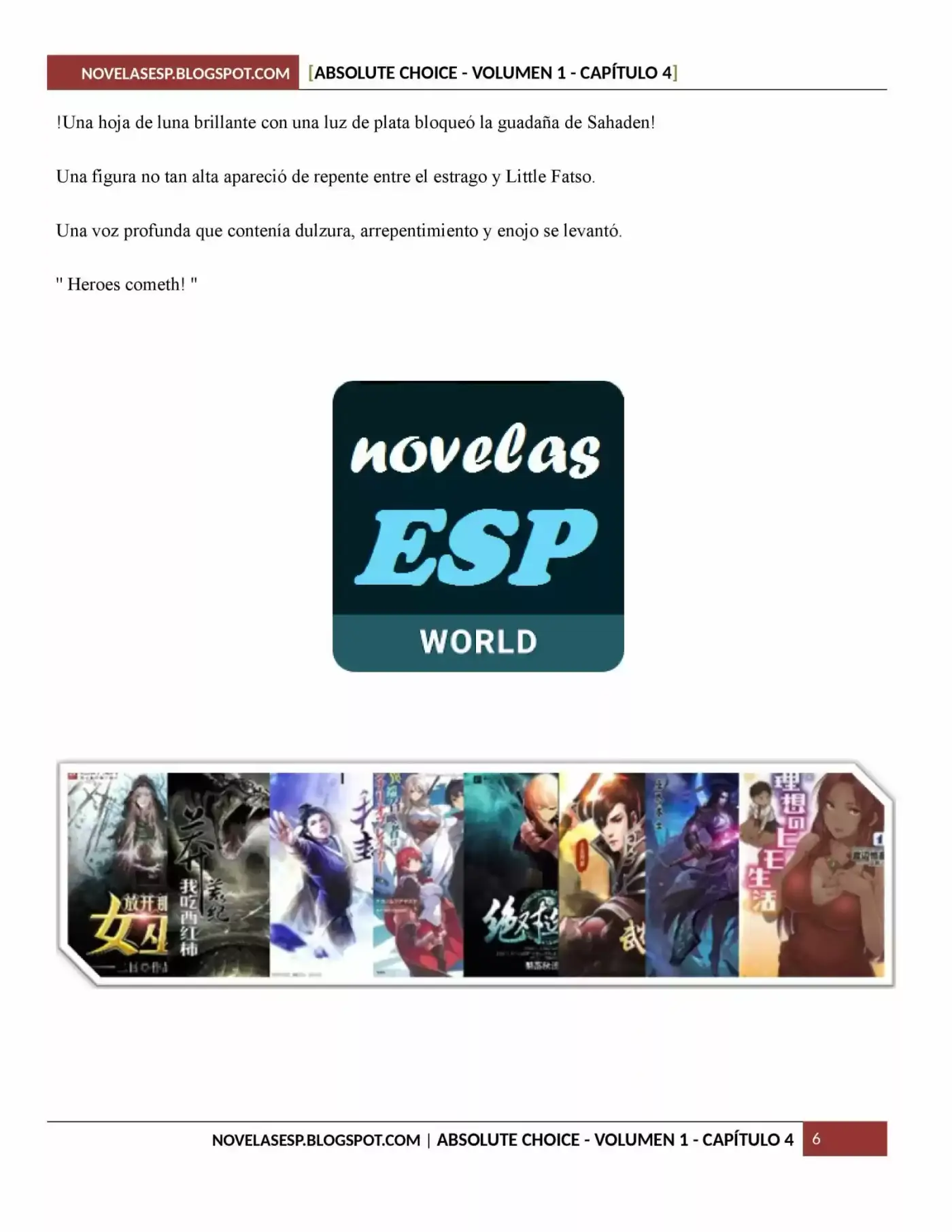 Absolute Choice (Novela) - Capítulo 4 - Página 6 - LectorTMOo