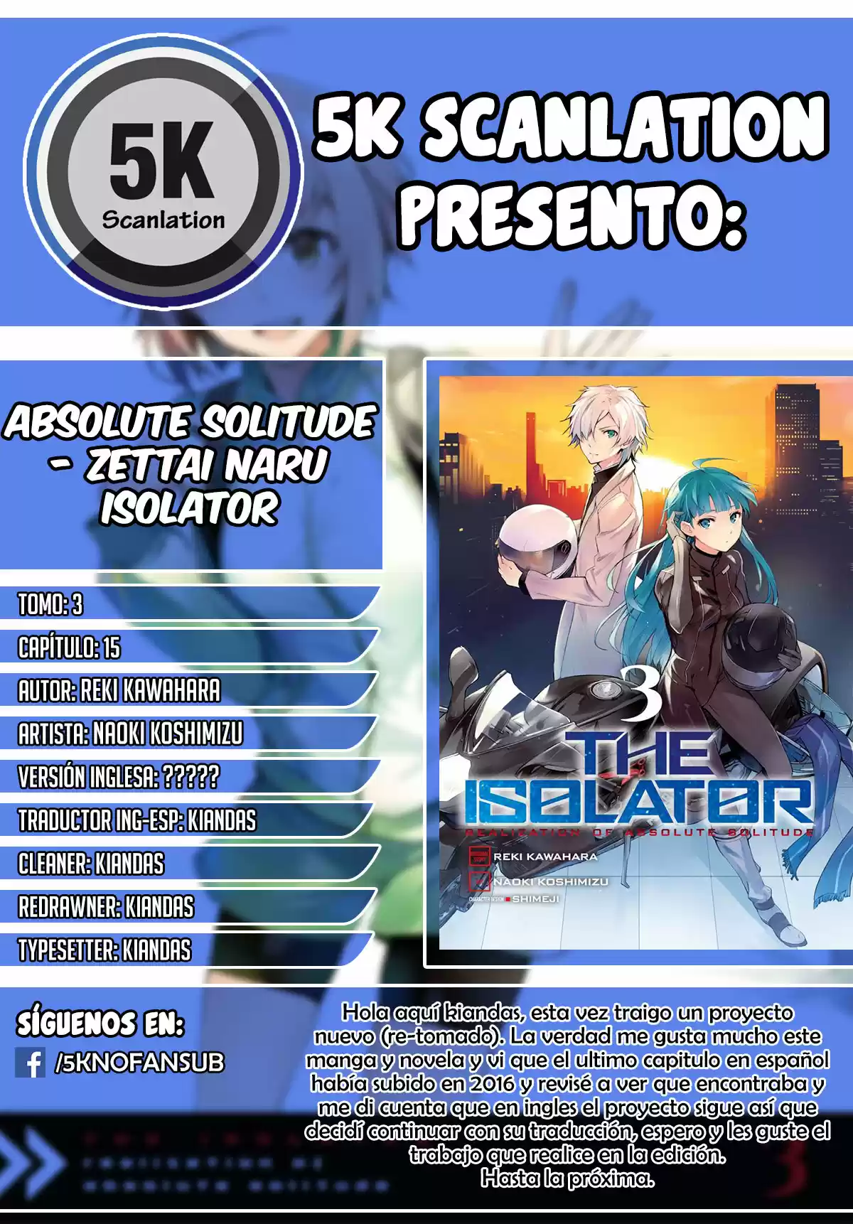 Absolute Solitude - Zettai Naru Isolator - Capítulo 15 - Página 36 - LectorTMOo