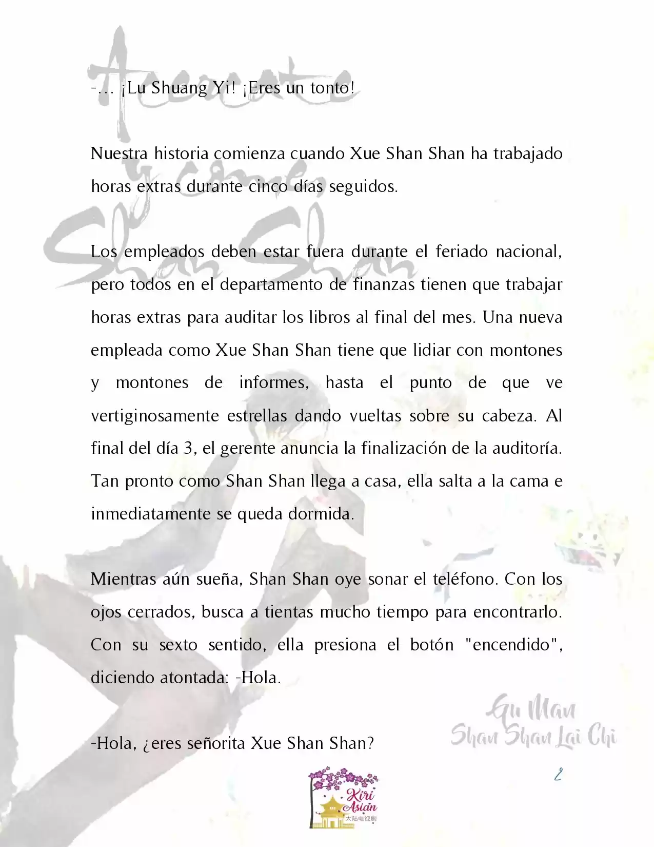 Acércate Y Come, Shan Shan (Novela) - Capítulo 1 - Página 6 - LectorTMOo