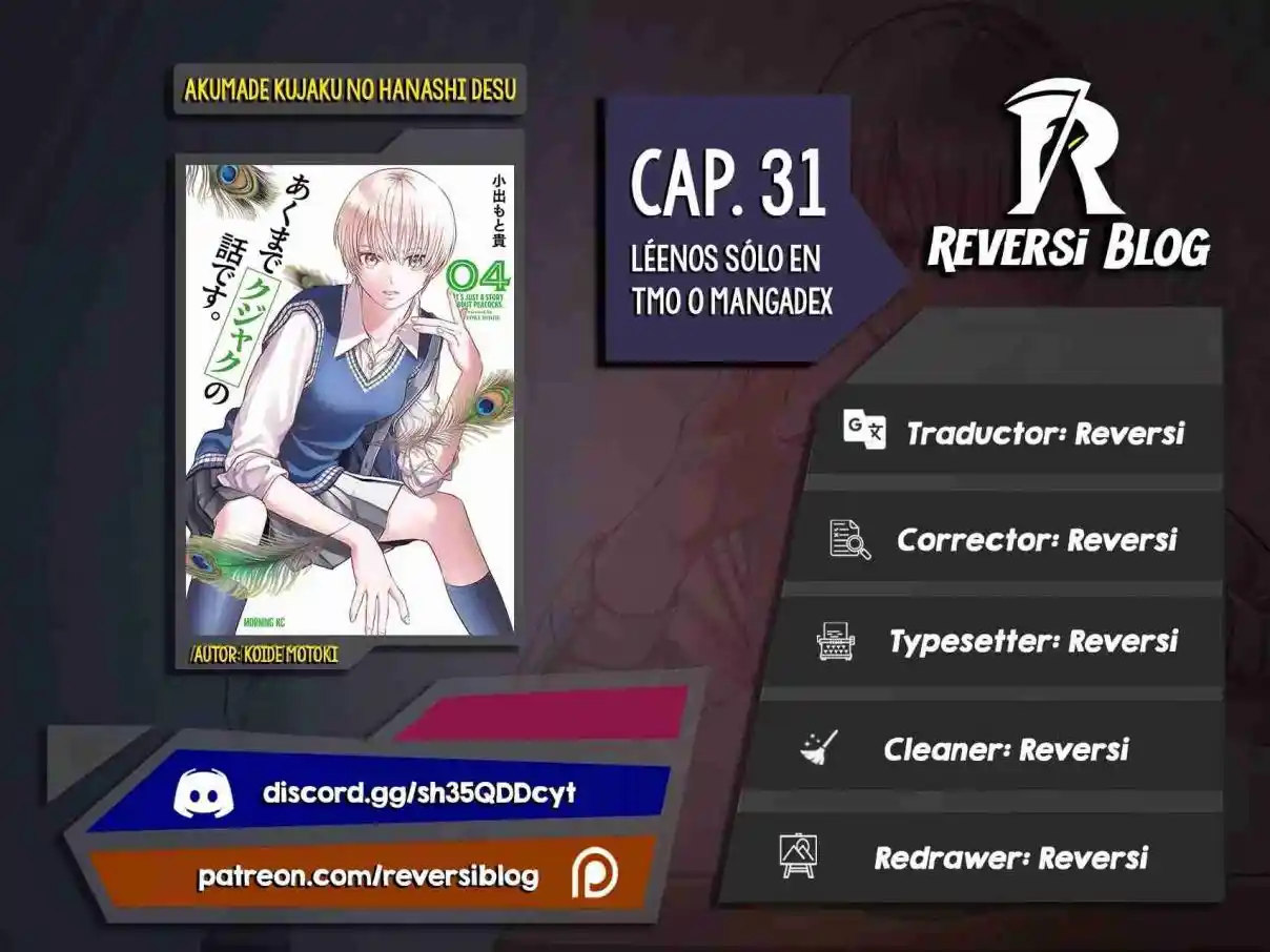 Akumade Kujaku No Hanashi Desu - Capítulo 31 - Página 1 - LectorTMOo