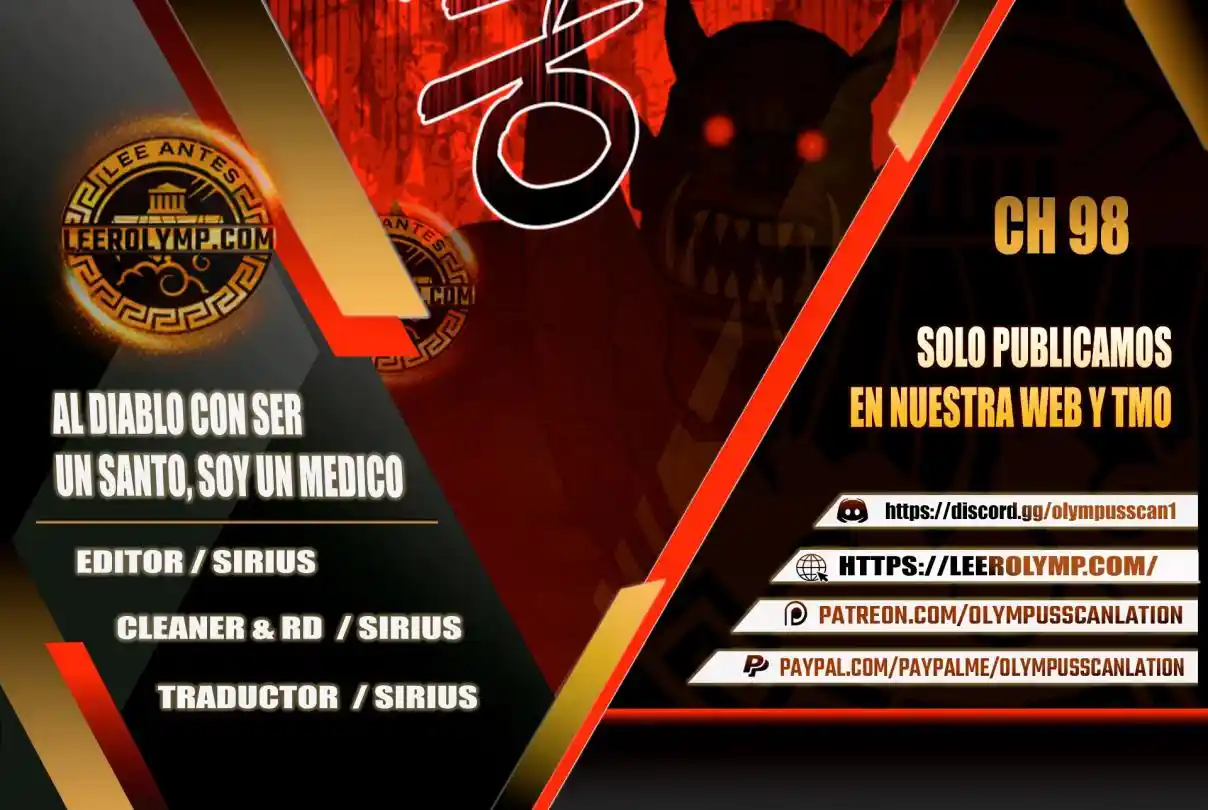 Al Diablo Con Ser Un Santo, Soy Un Médico - Capítulo 98 - Página 1 - LectorTMOo