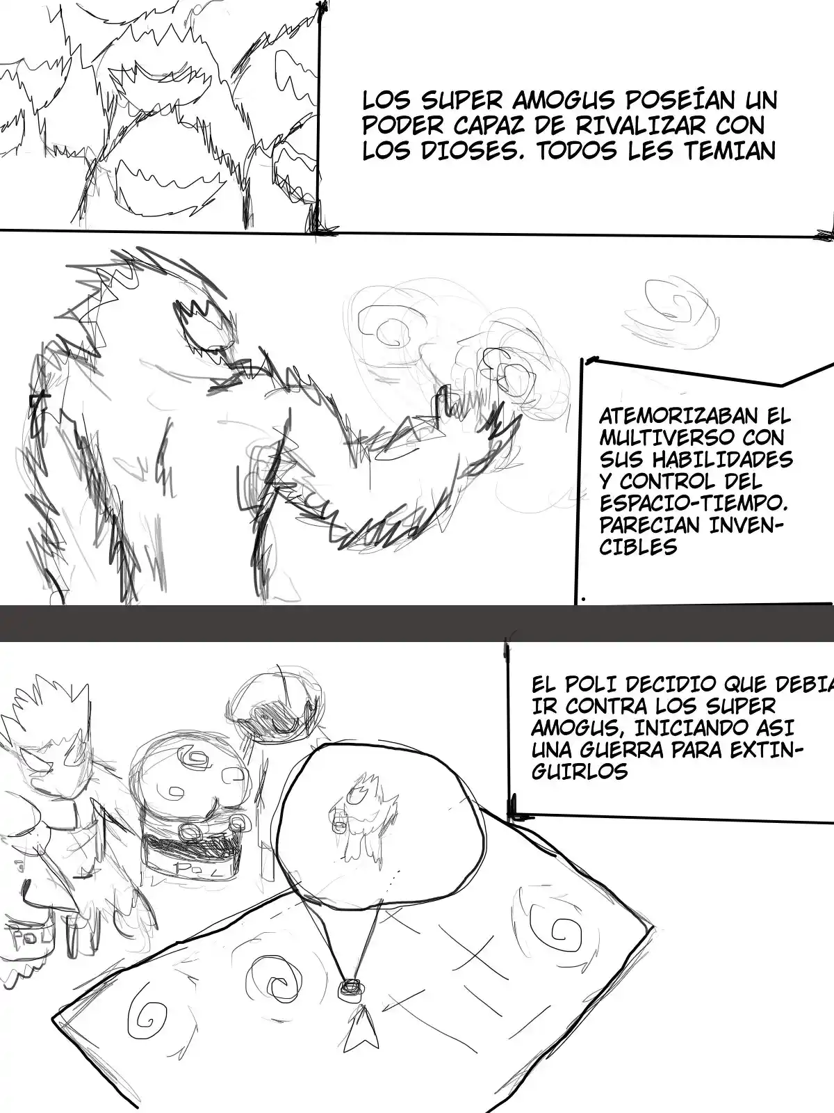 AMOGUS VS POLI SERIES capítulo 2.5 página 4