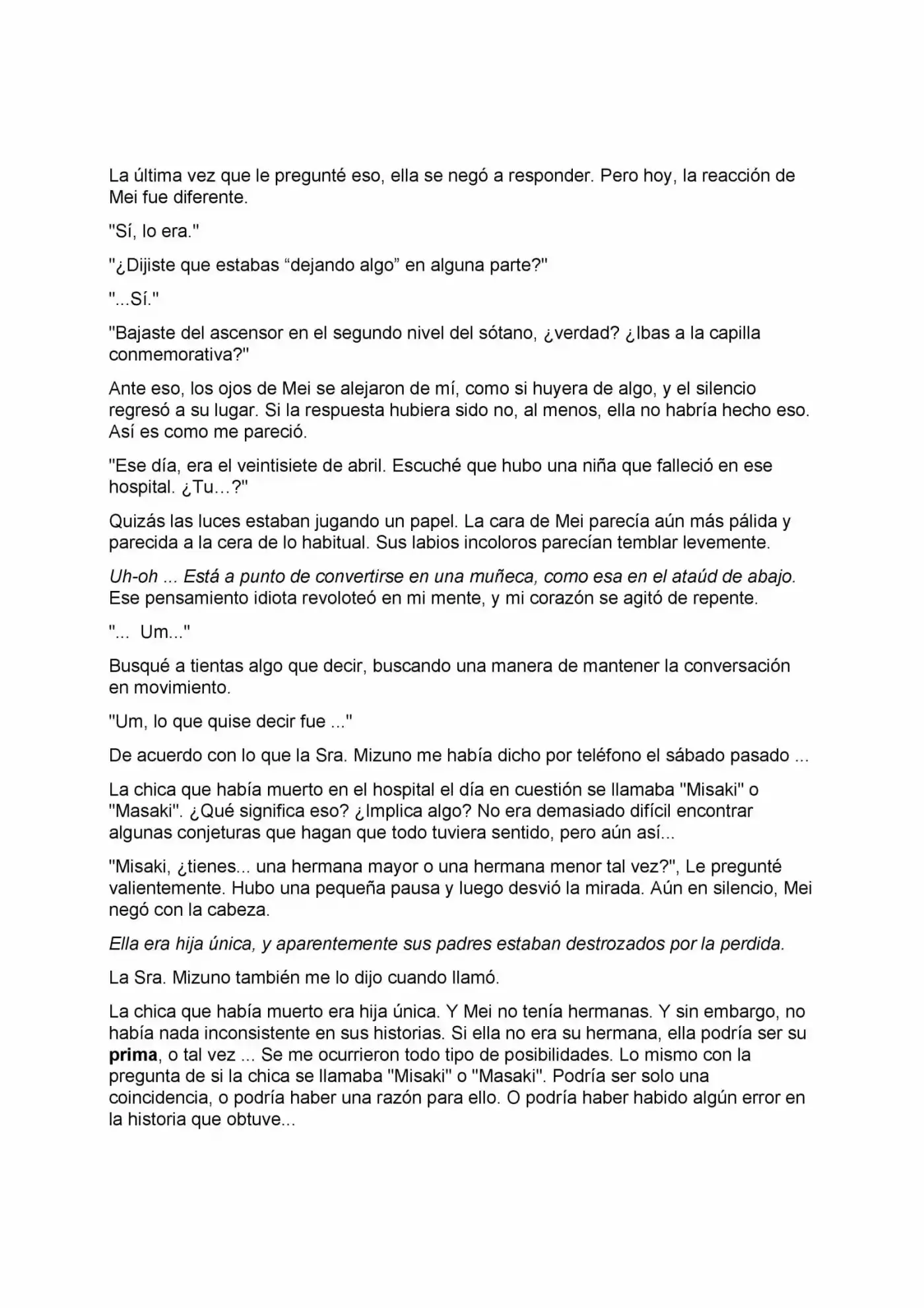 ANOTHER (Novela) - Capítulo 4 - Página 14 - LectorTMOo