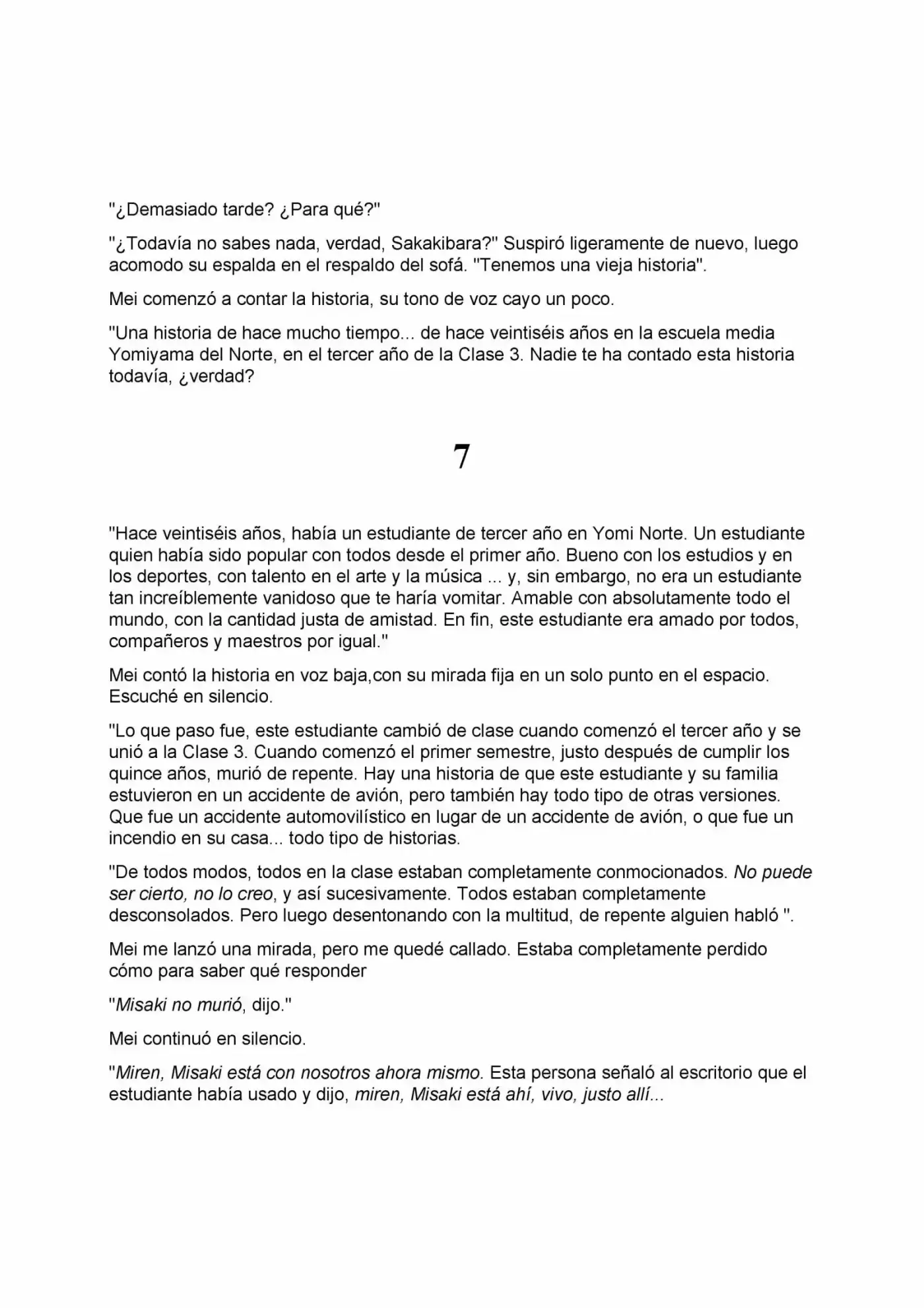 ANOTHER (Novela) - Capítulo 4 - Página 16 - LectorTMOo