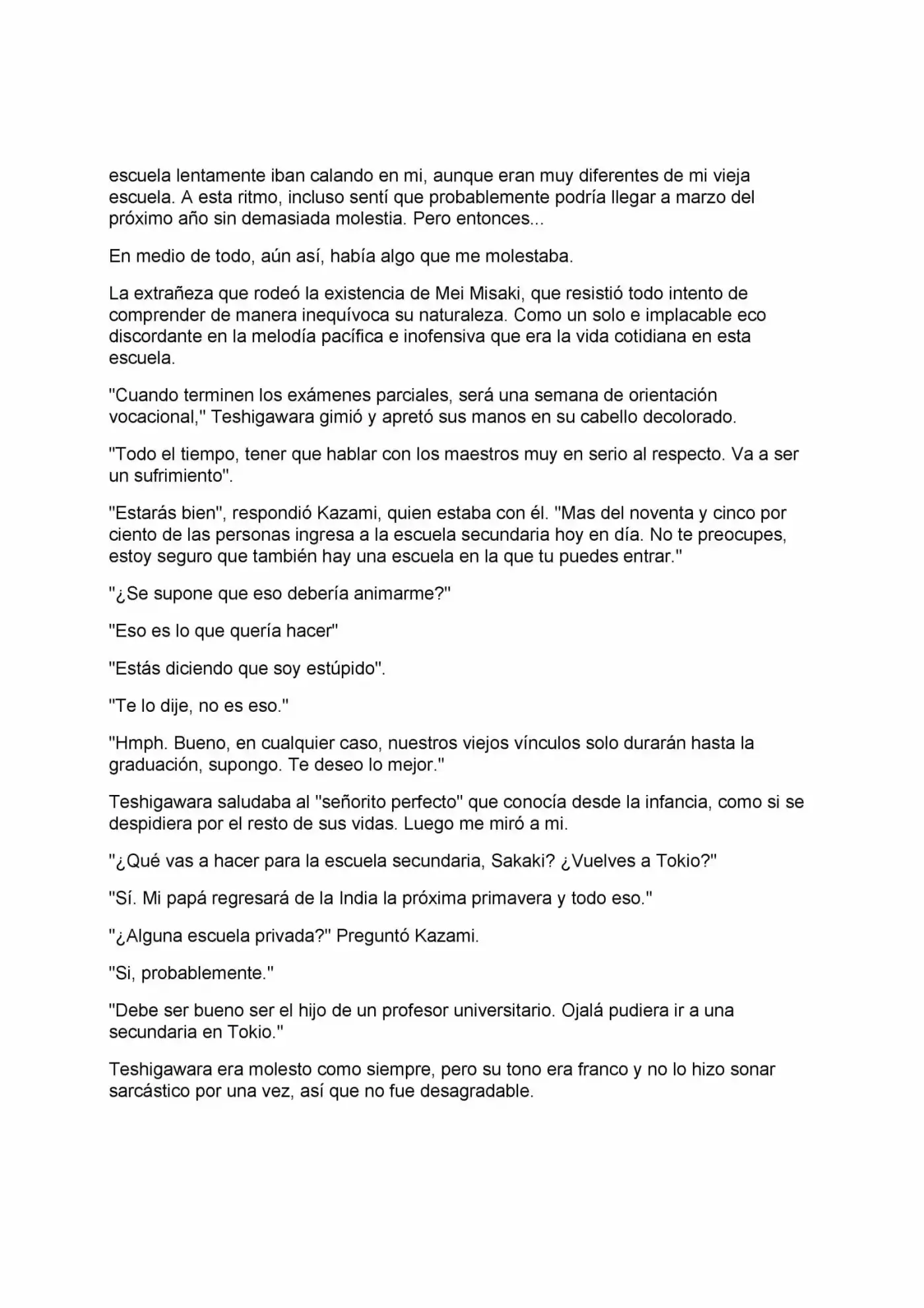 ANOTHER (Novela) - Capítulo 5 - Página 2 - LectorTMOo