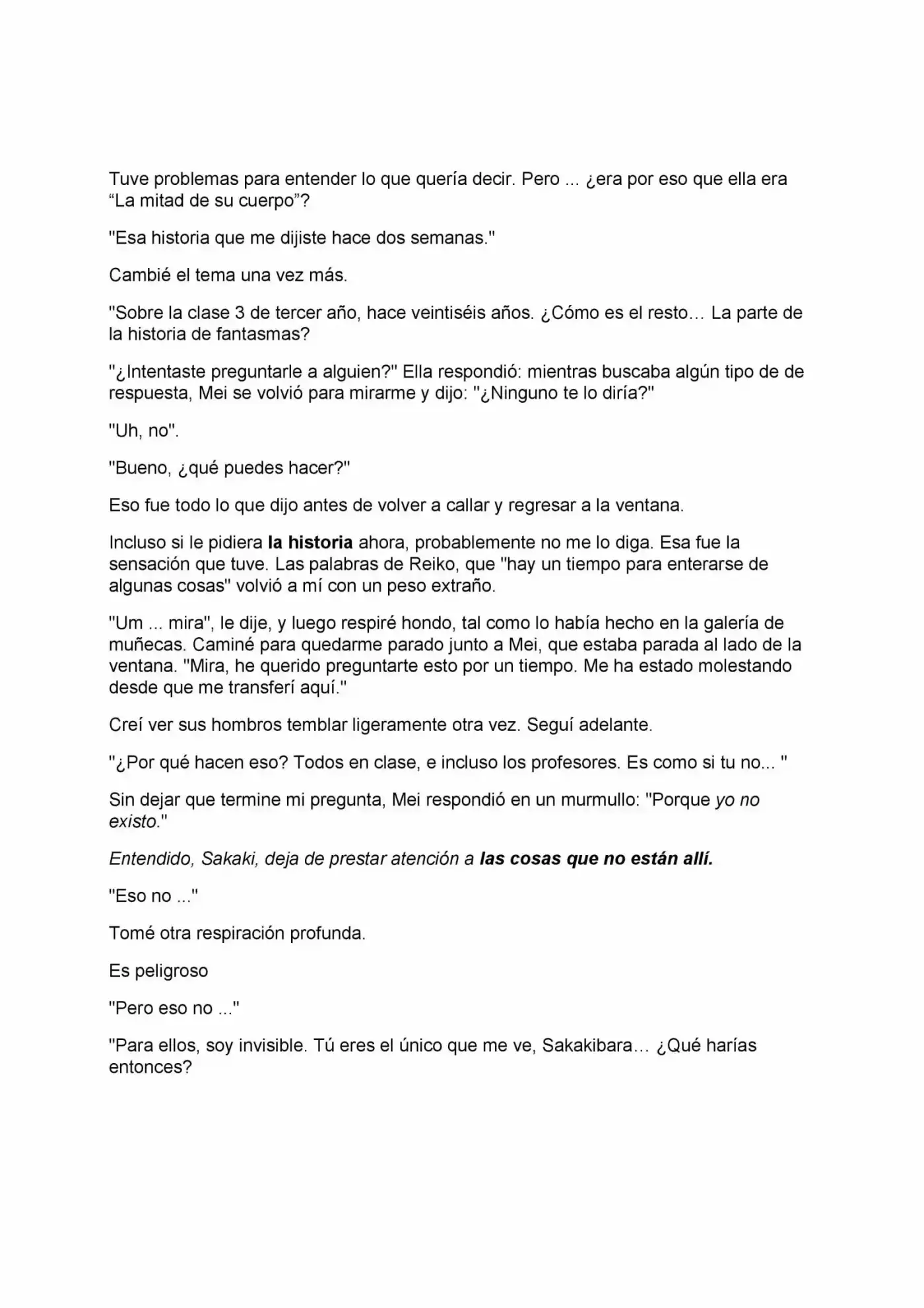 ANOTHER (Novela) - Capítulo 5 - Página 18 - LectorTMOo
