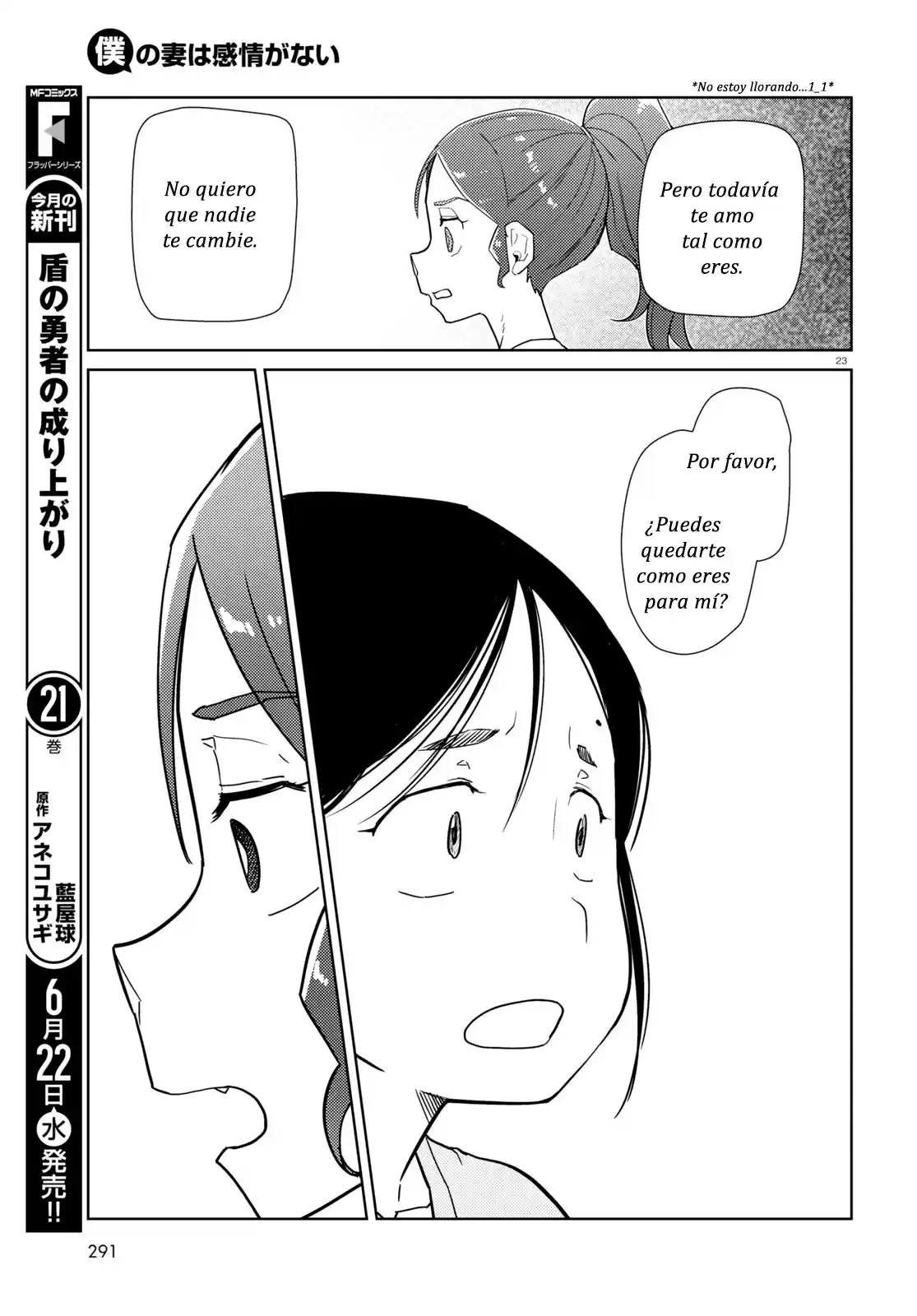 Boku No Tsuma Wa Kanjou Ga Nai - Capítulo 34 - Página 23 - LectorTMOo
