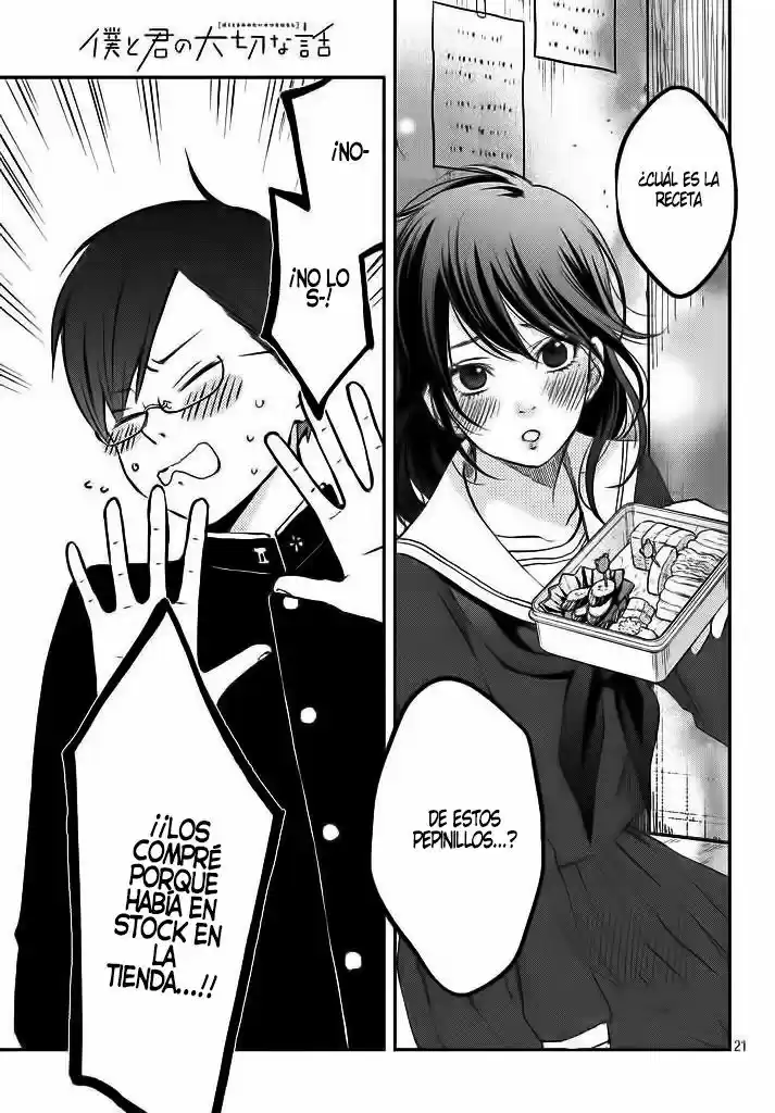 Boku To Kimi No Taisetsu Na Hanashi - Capítulo 12 - Página 21 - LectorTMOo
