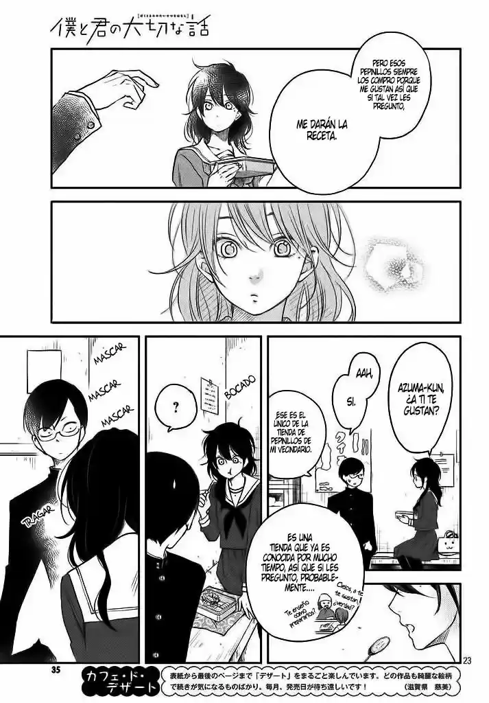 Boku To Kimi No Taisetsu Na Hanashi - Capítulo 12 - Página 23 - LectorTMOo