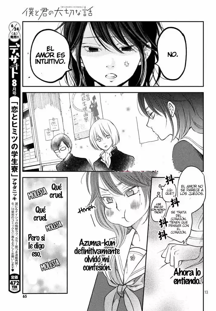 Boku To Kimi No Taisetsu Na Hanashi - Capítulo 13 - Página 15 - LectorTMOo