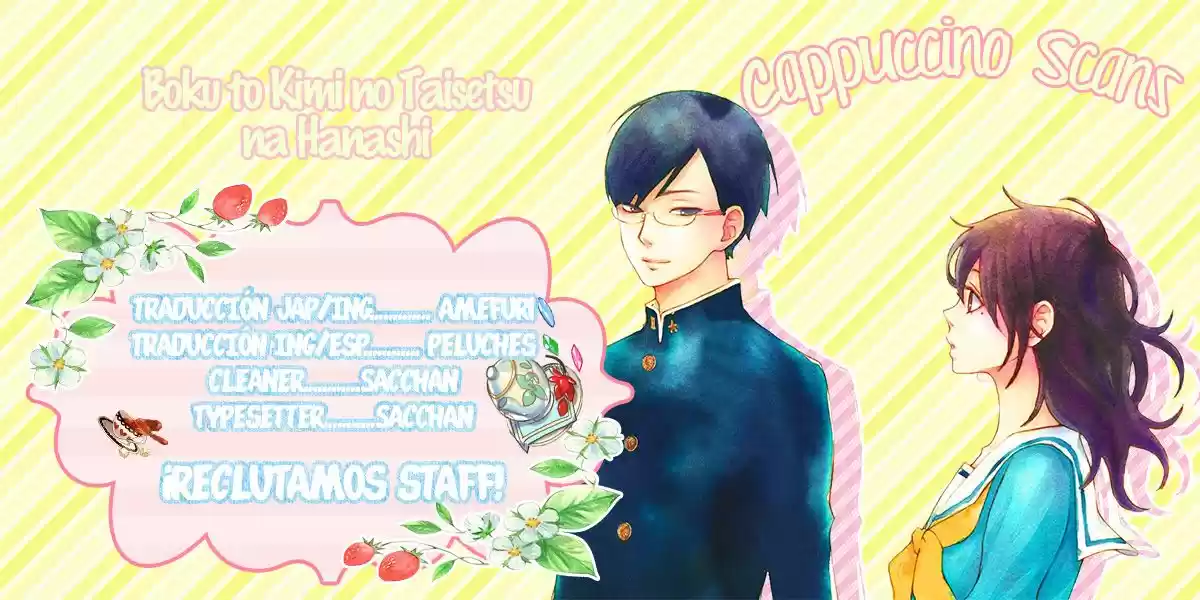 Boku To Kimi No Taisetsu Na Hanashi - Capítulo 8 - Página 1 - LectorTMOo