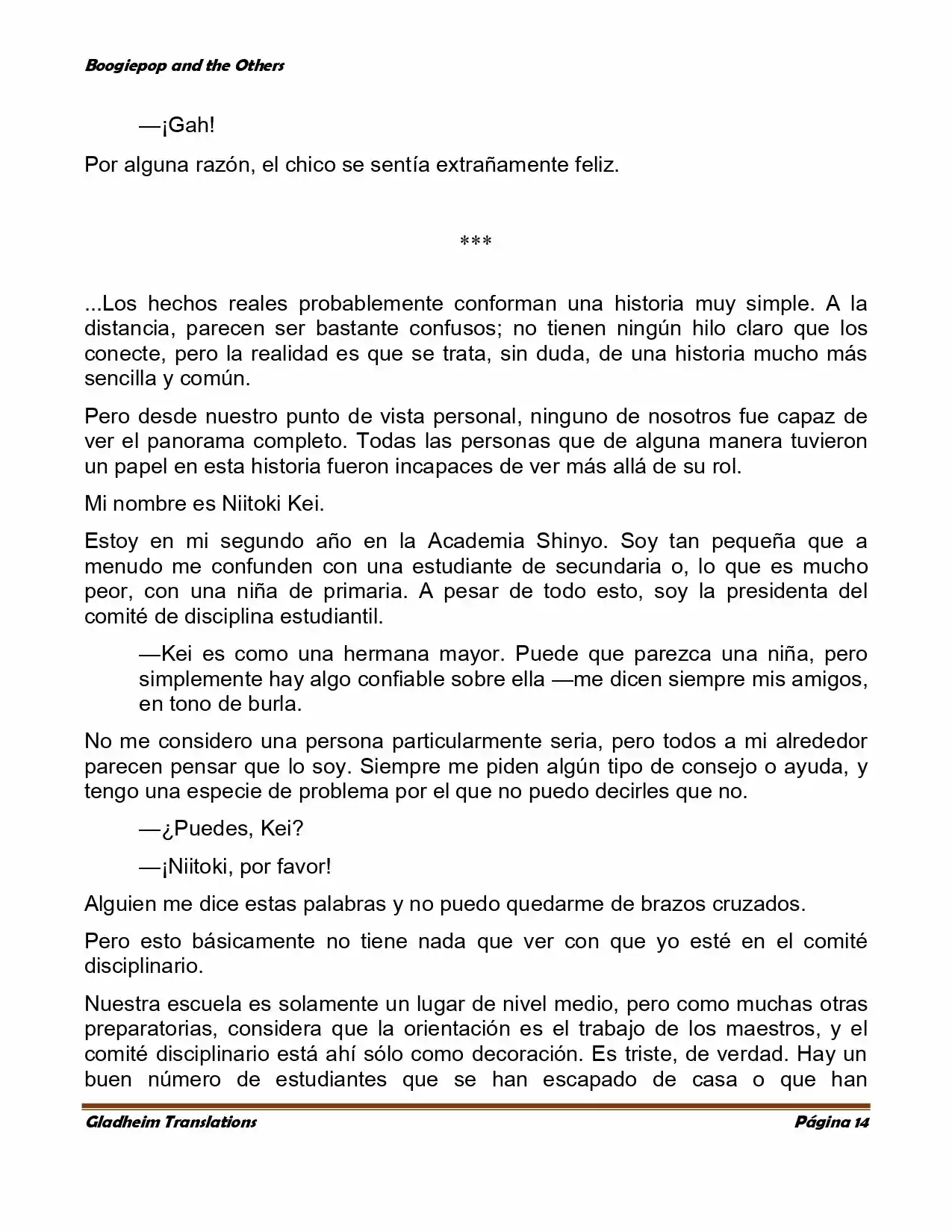 Boogiepop (Novela) - Capítulo 1 - Página 14 - LectorTMOo