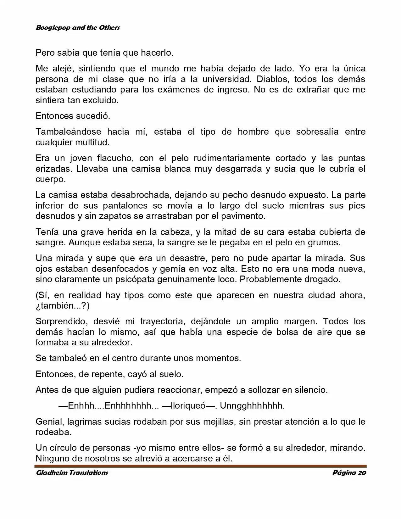 Boogiepop (Novela) - Capítulo 1 - Página 20 - LectorTMOo