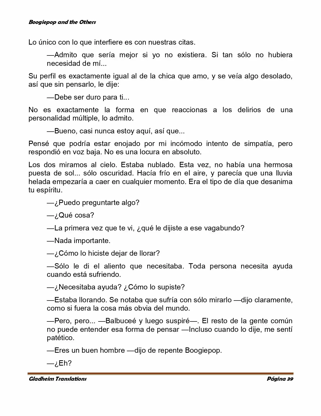 Boogiepop (Novela) - Capítulo 1 - Página 37 - LectorTMOo