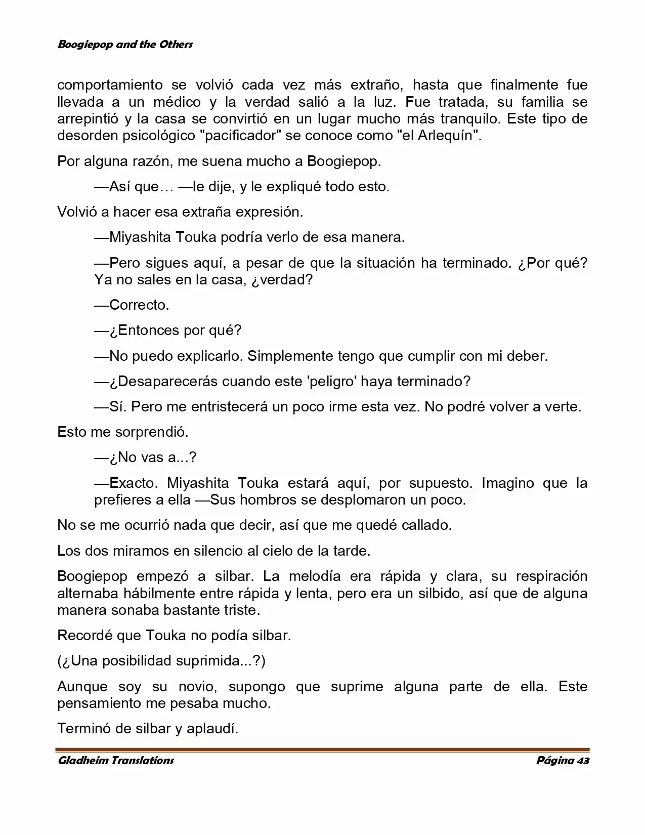 Boogiepop (Novela) - Capítulo 1 - Página 41 - LectorTMOo