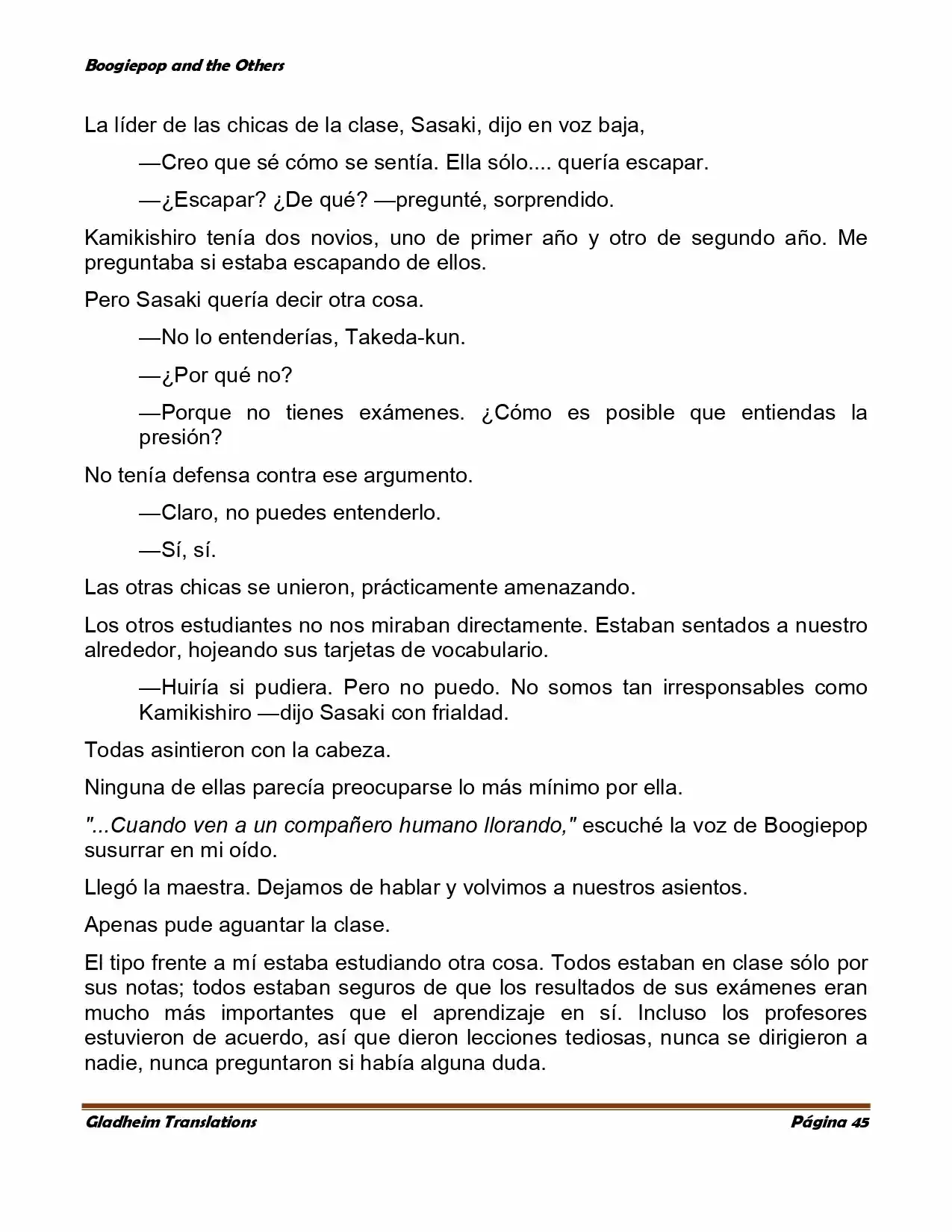 Boogiepop (Novela) - Capítulo 1 - Página 43 - LectorTMOo