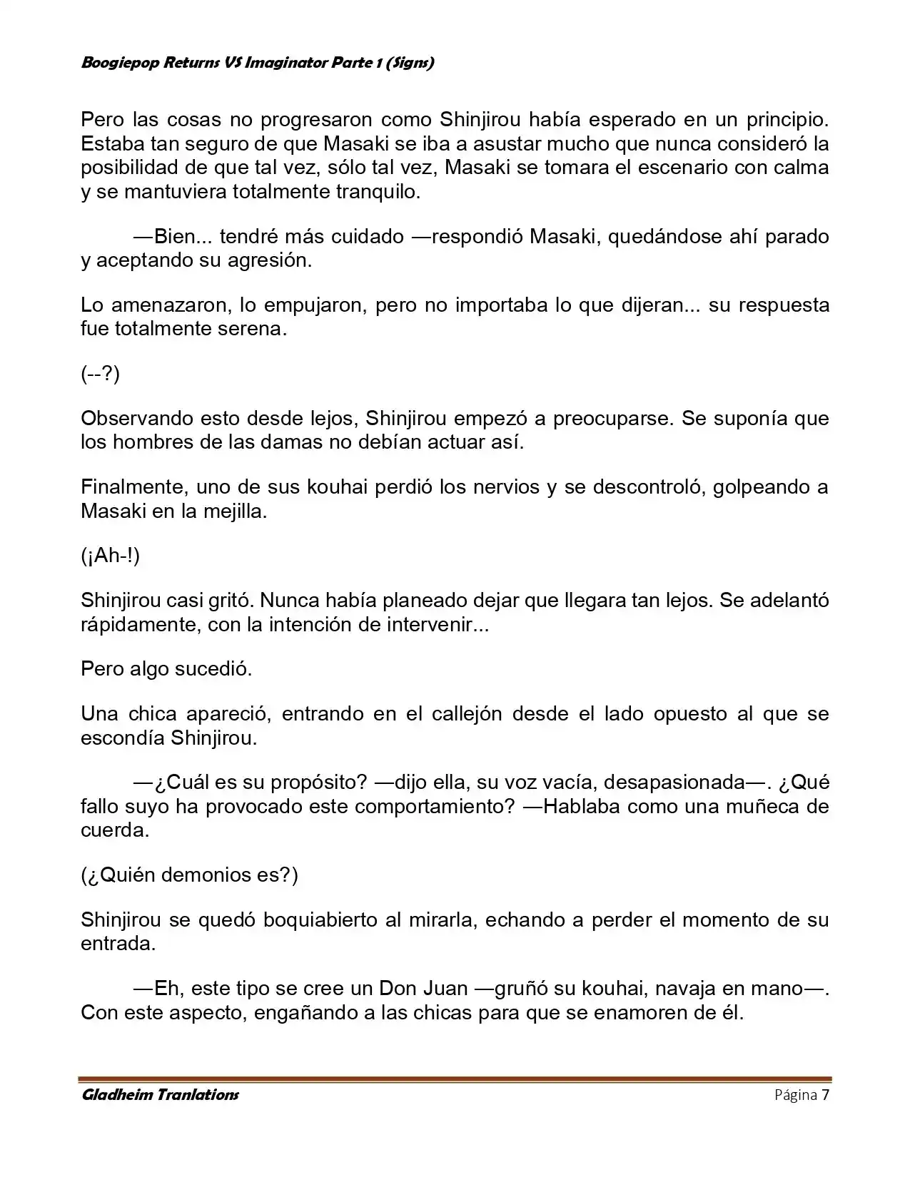 Boogiepop (Novela) - Capítulo 10 - Página 7 - LectorTMOo