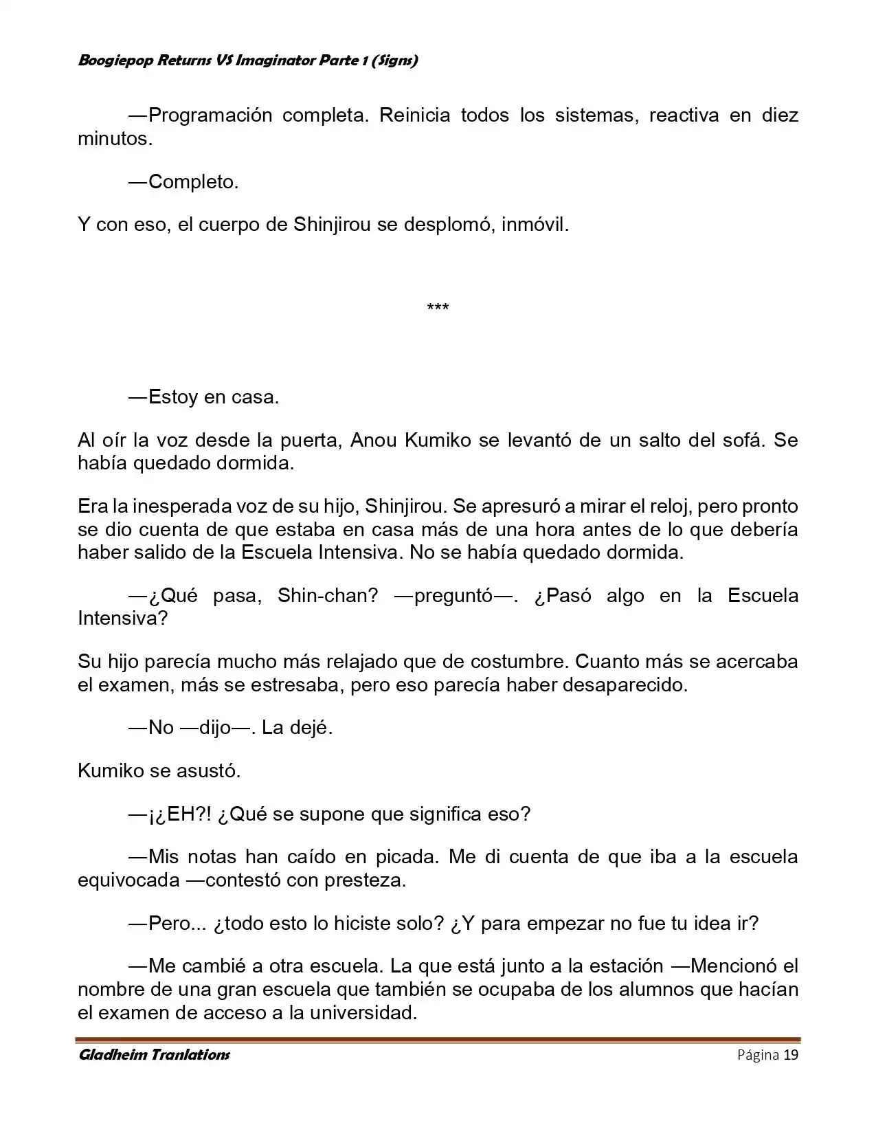 Boogiepop (Novela) - Capítulo 10 - Página 19 - LectorTMOo
