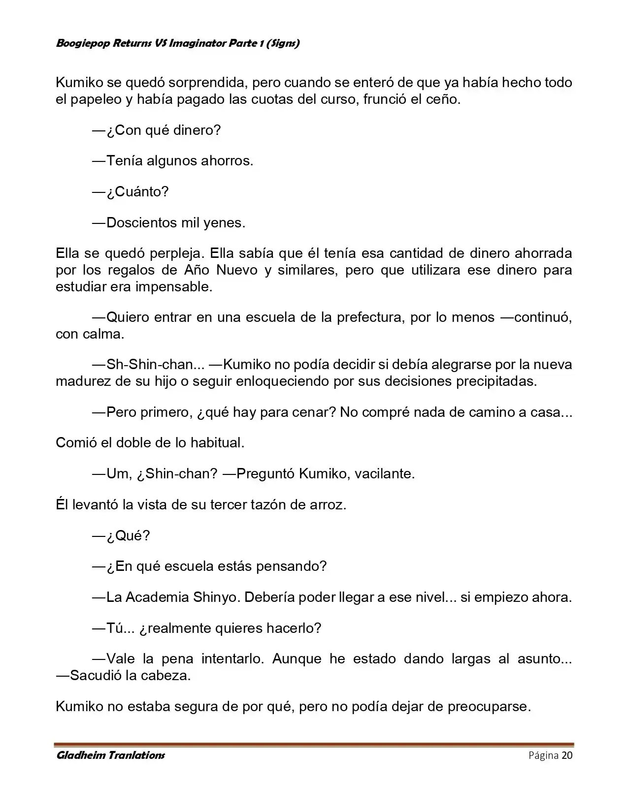 Boogiepop (Novela) - Capítulo 10 - Página 20 - LectorTMOo