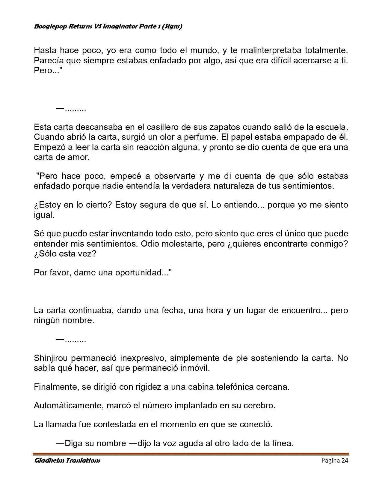 Boogiepop (Novela) - Capítulo 10 - Página 24 - LectorTMOo