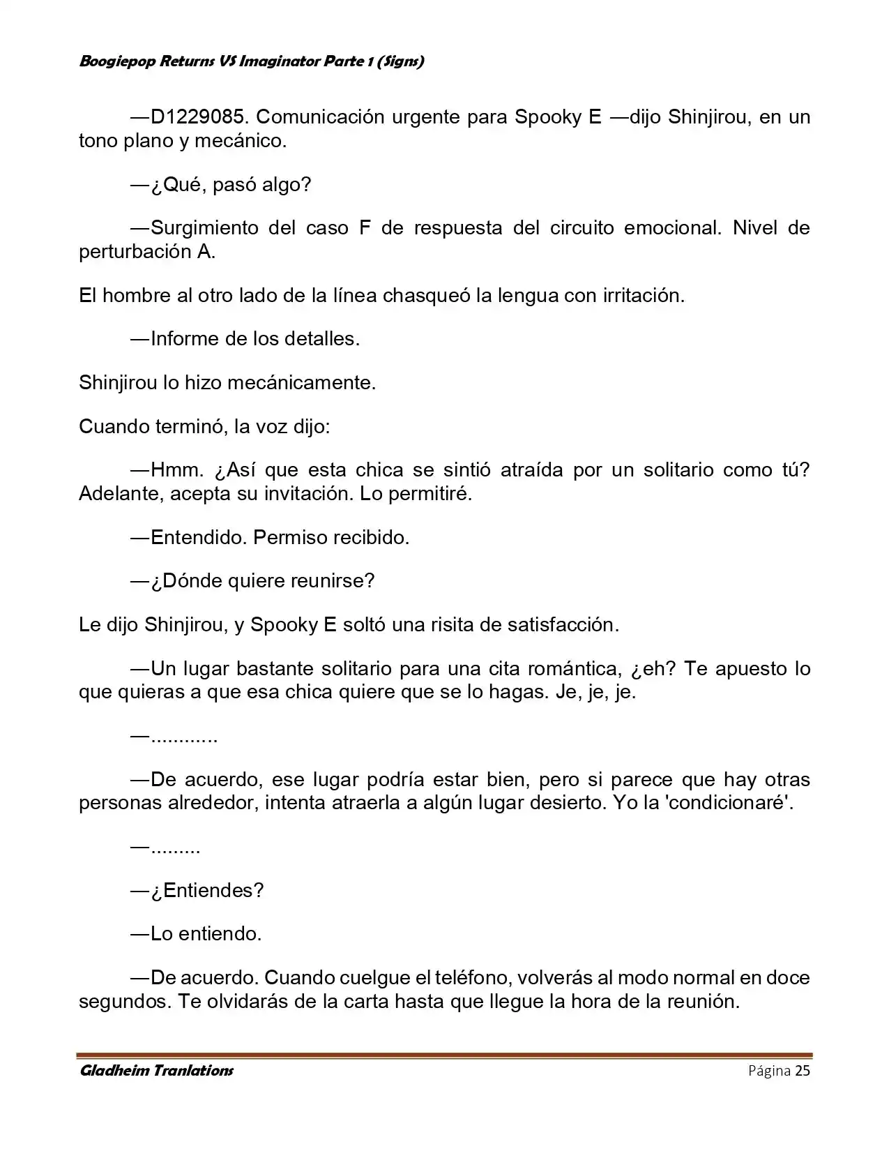 Boogiepop (Novela) - Capítulo 10 - Página 25 - LectorTMOo