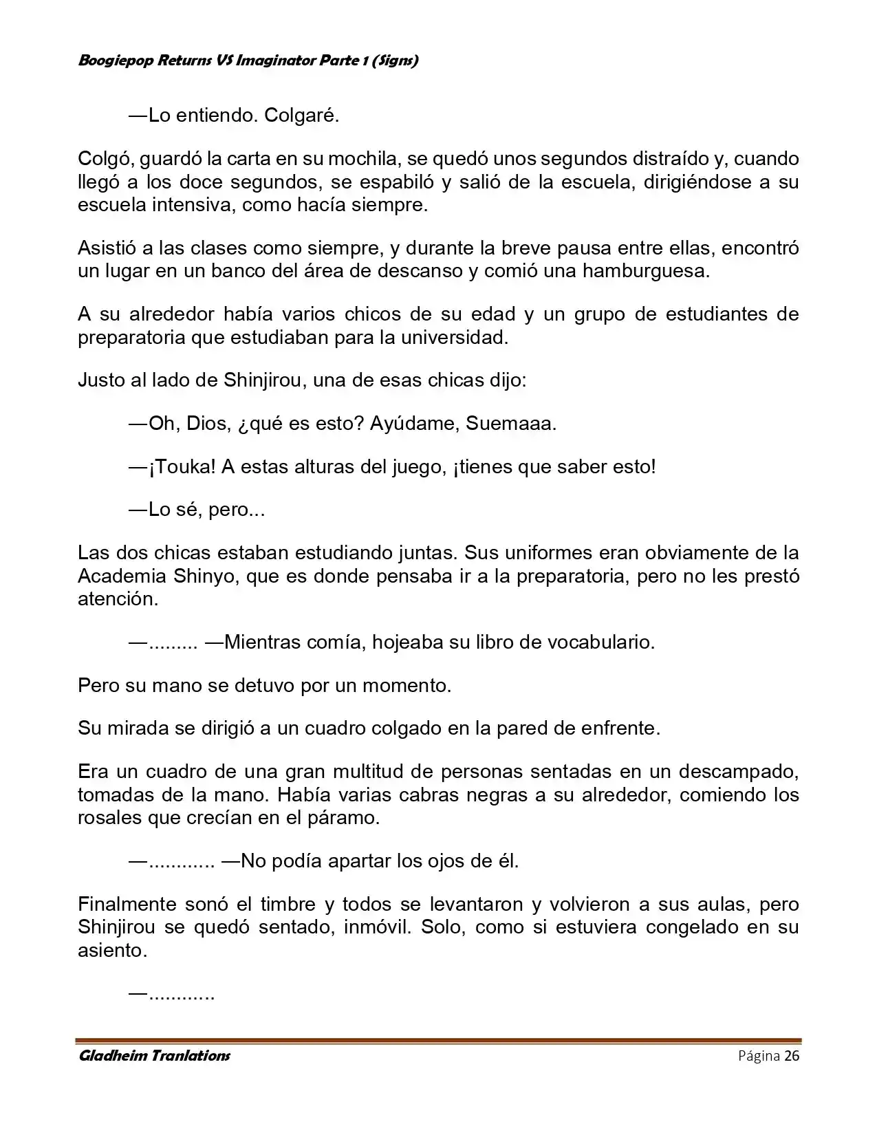 Boogiepop (Novela) - Capítulo 10 - Página 26 - LectorTMOo