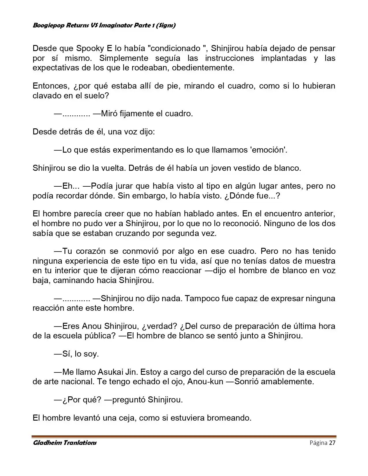 Boogiepop (Novela) - Capítulo 10 - Página 27 - LectorTMOo