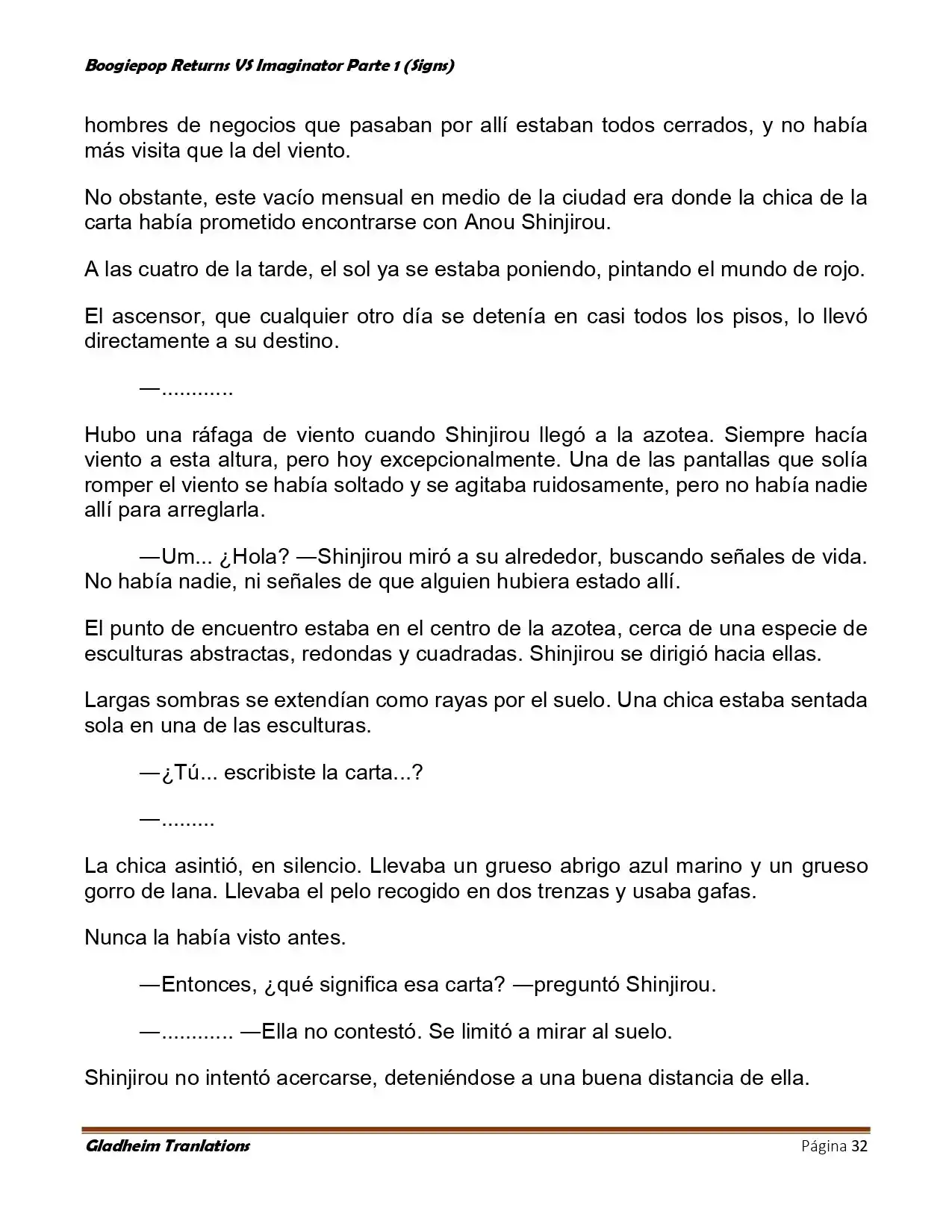 Boogiepop (Novela) - Capítulo 10 - Página 32 - LectorTMOo