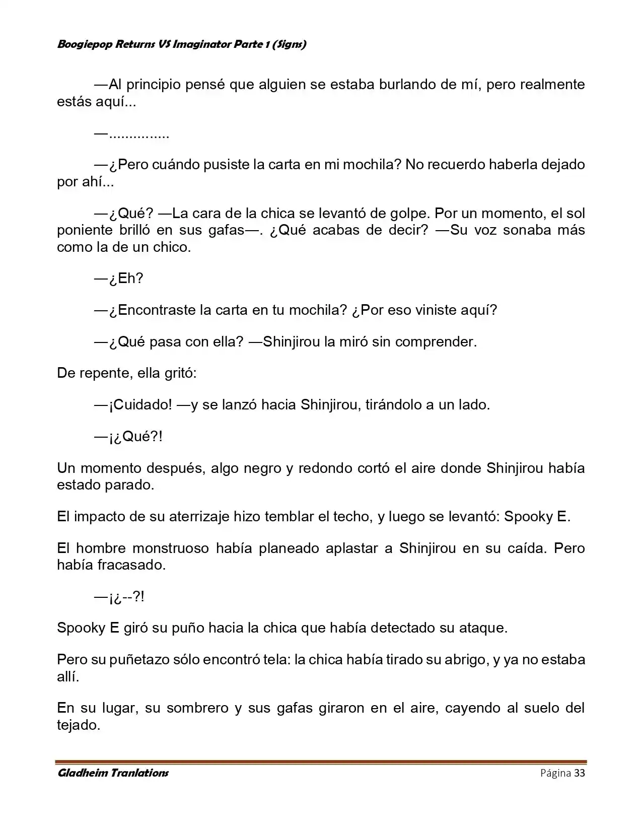 Boogiepop (Novela) - Capítulo 10 - Página 33 - LectorTMOo