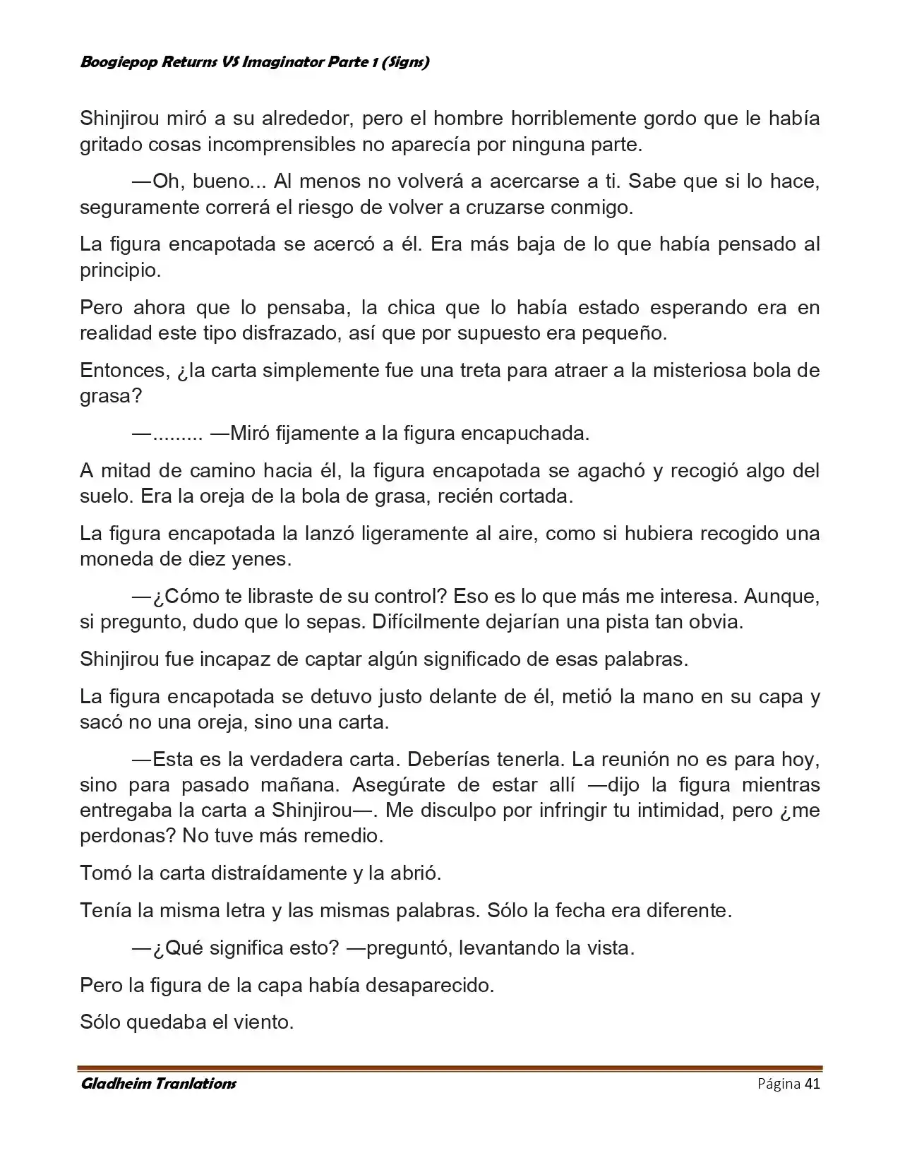 Boogiepop (Novela) - Capítulo 10 - Página 41 - LectorTMOo