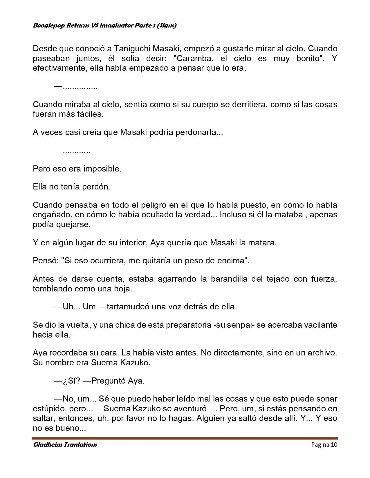Boogiepop (Novela) - Capítulo 11 - Página 10 - LectorTMOo