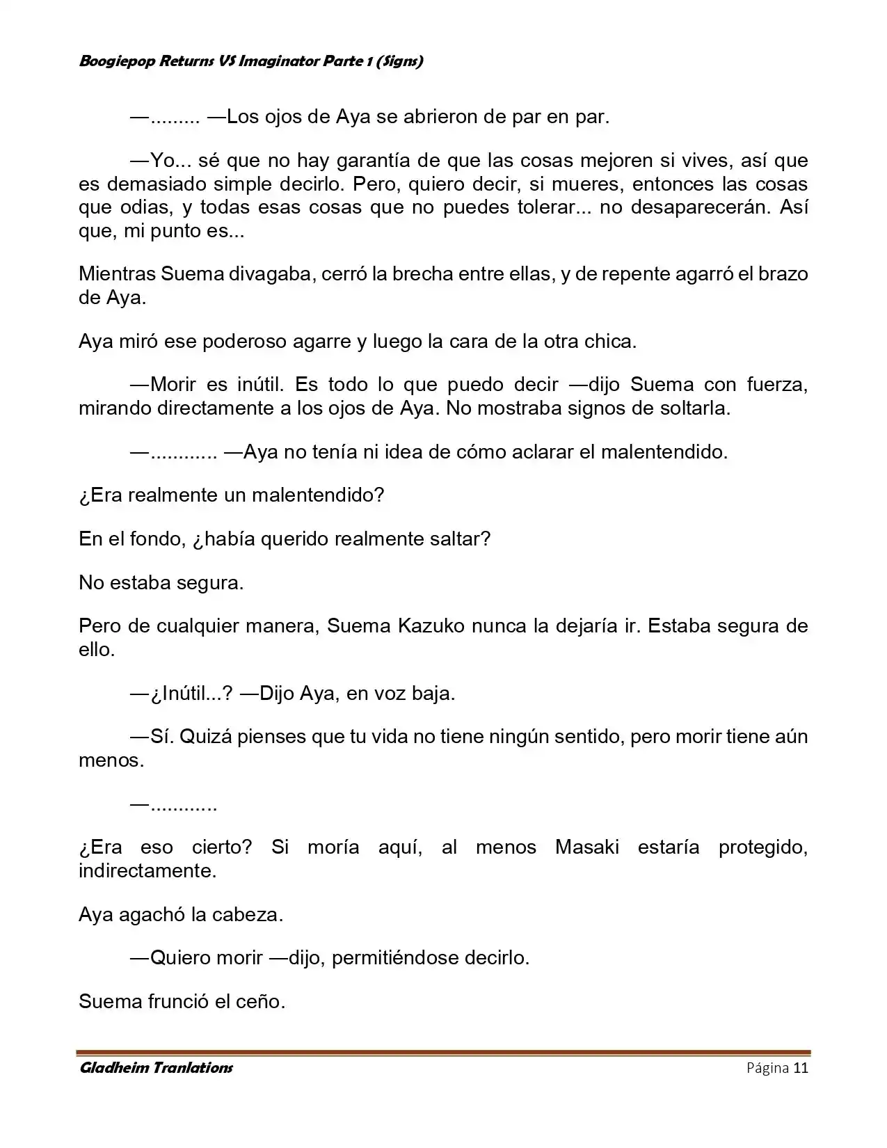 Boogiepop (Novela) - Capítulo 11 - Página 11 - LectorTMOo