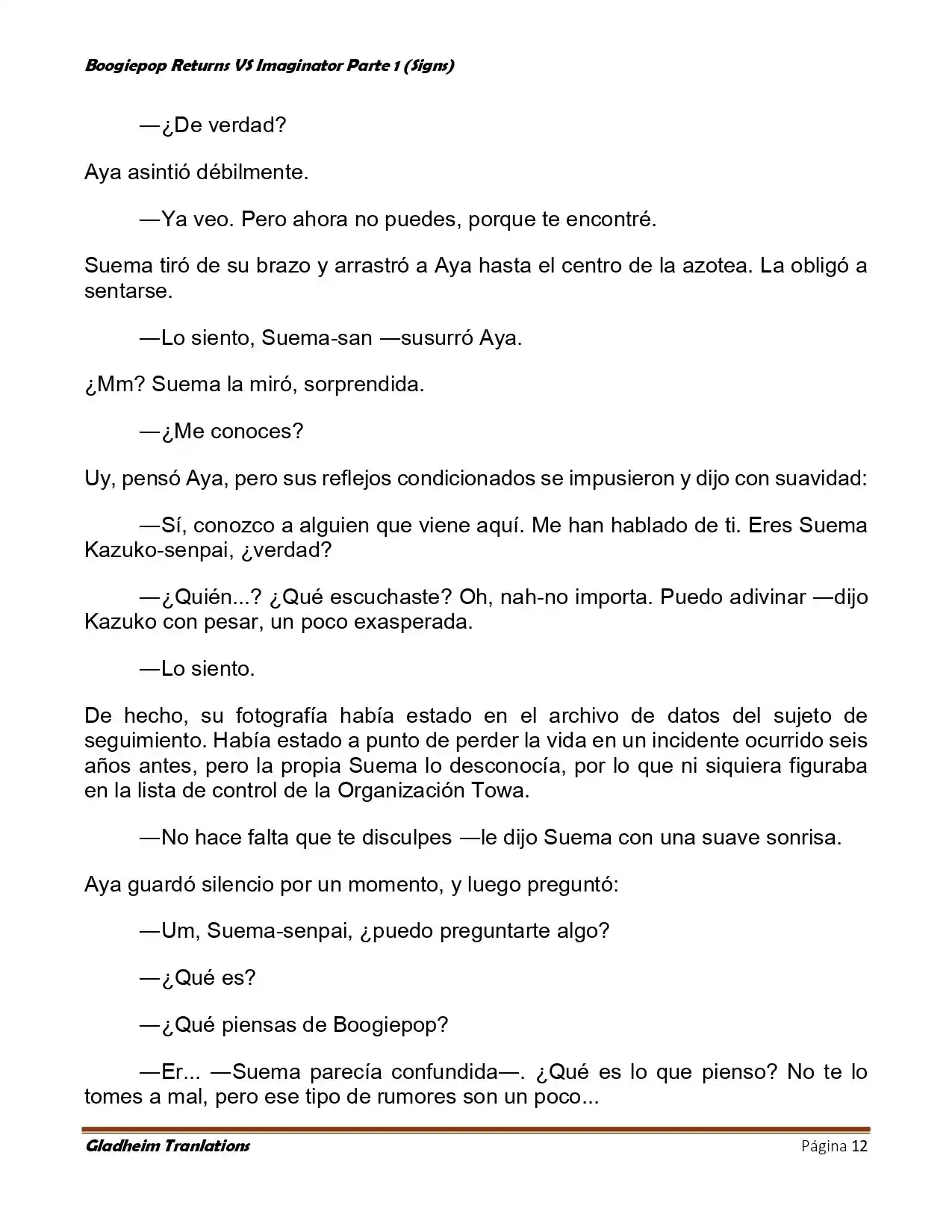 Boogiepop (Novela) - Capítulo 11 - Página 12 - LectorTMOo
