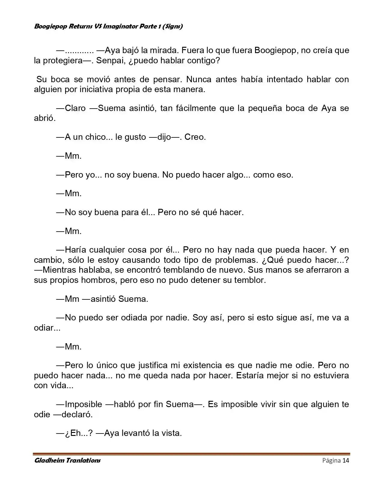 Boogiepop (Novela) - Capítulo 11 - Página 14 - LectorTMOo