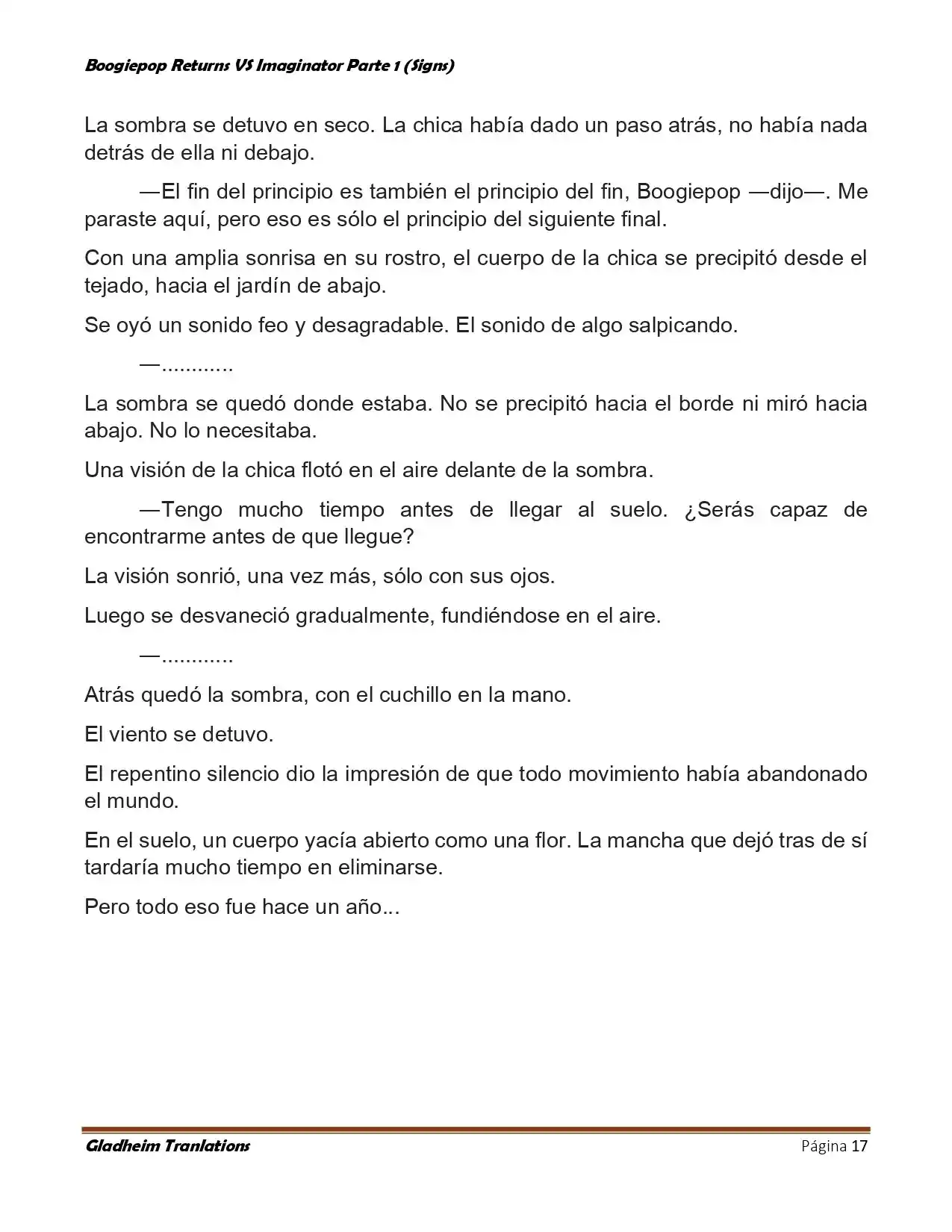 Boogiepop (Novela) - Capítulo 12 - Página 17 - LectorTMOo